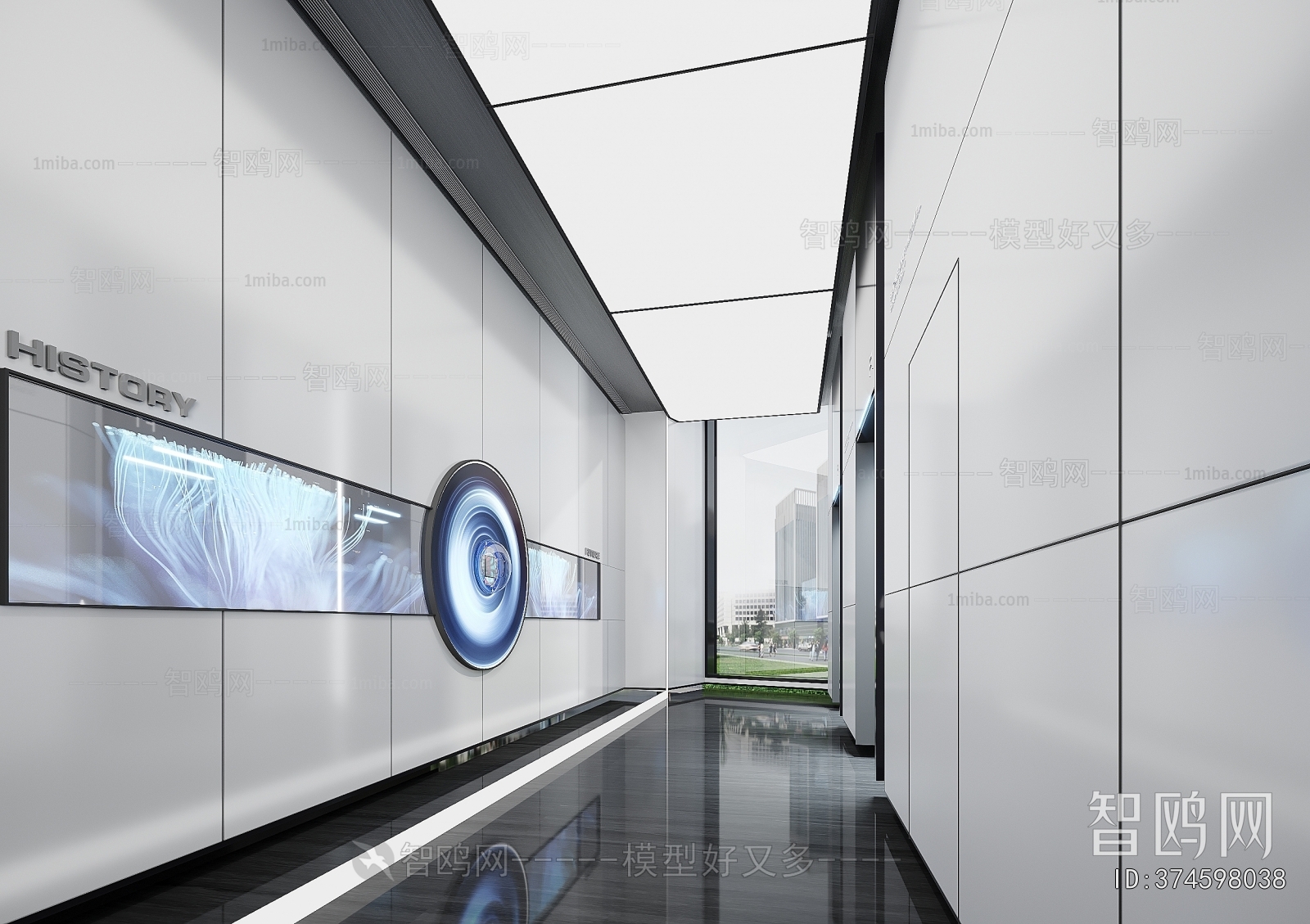 Modern Office Elevator Hall