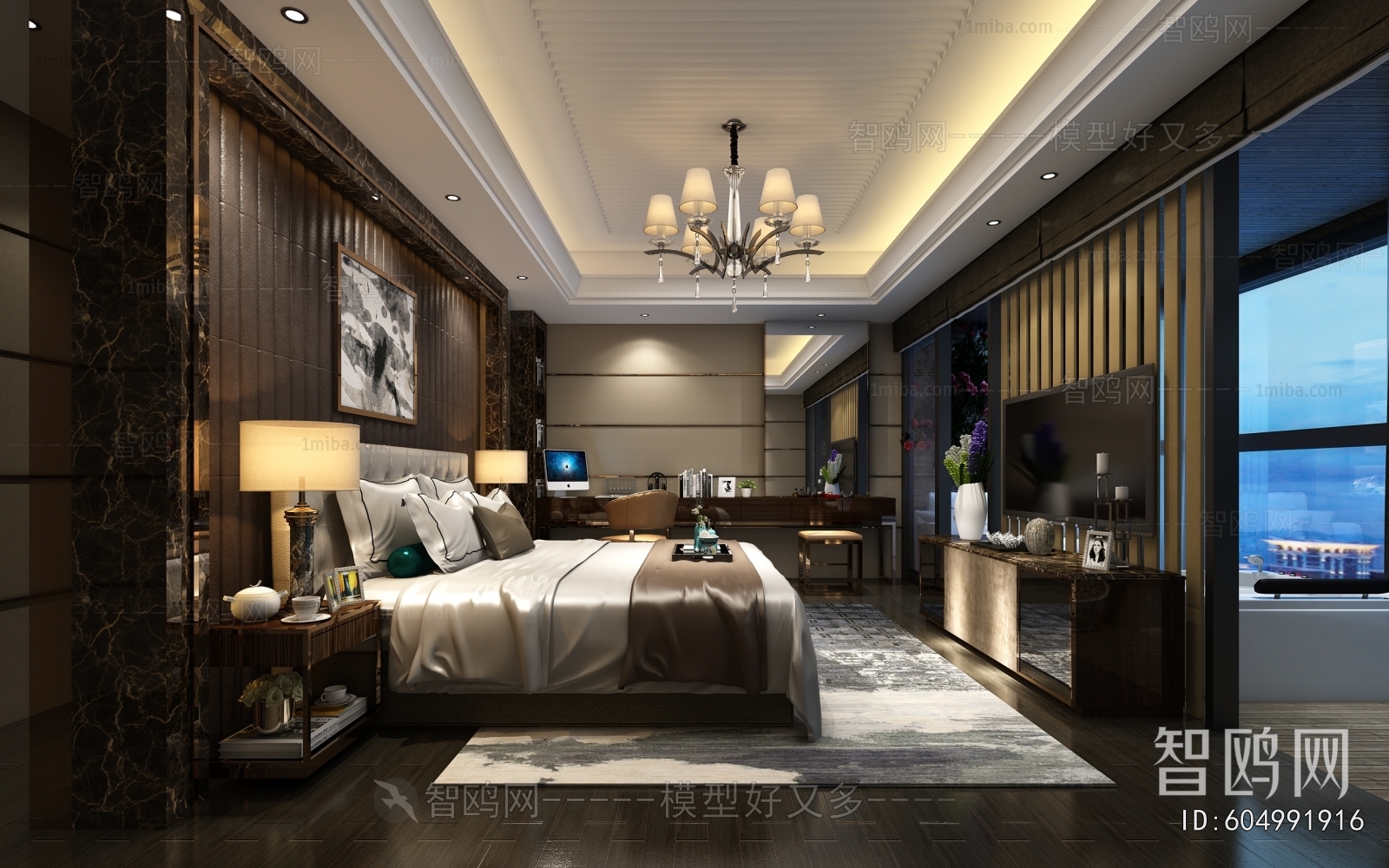 New Chinese Style Bedroom