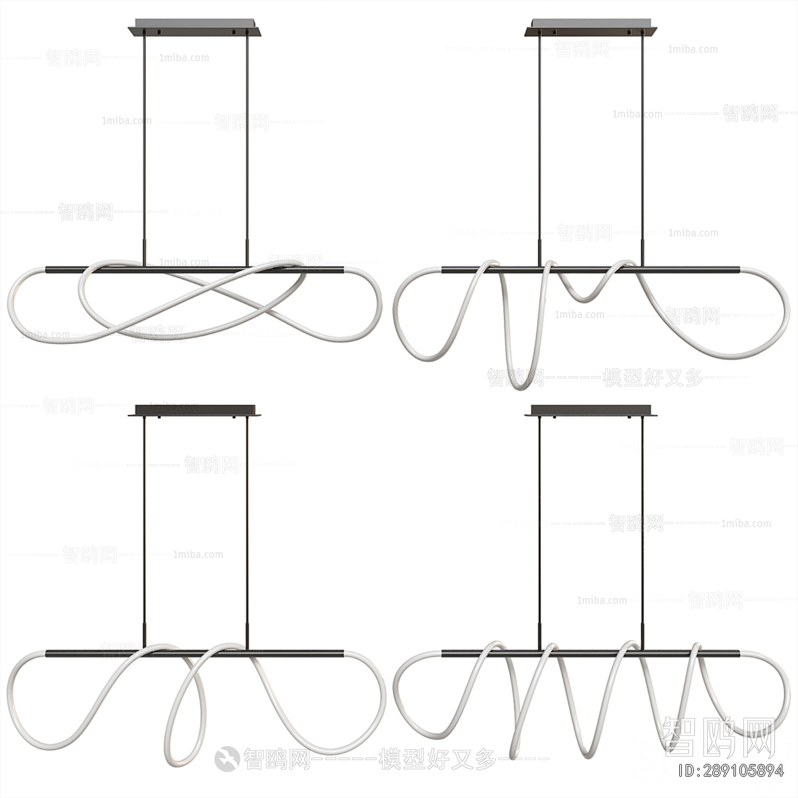 Modern Long Chandelier