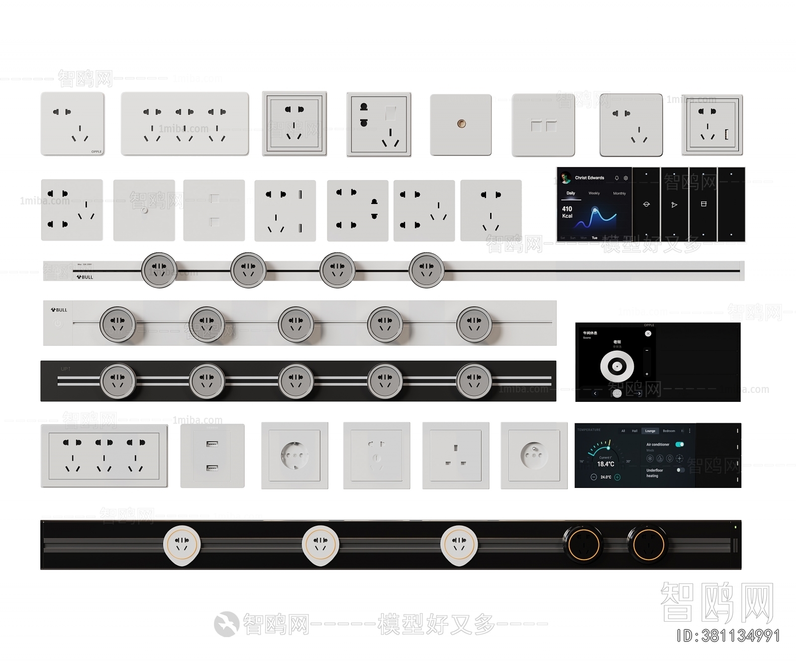 Modern Switch Socket Panel