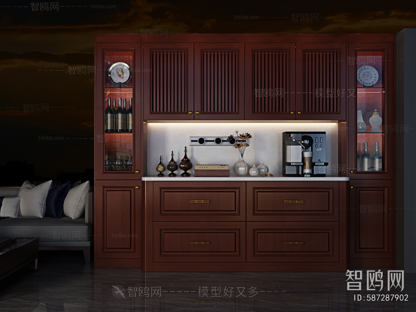 New Chinese Style Sideboard