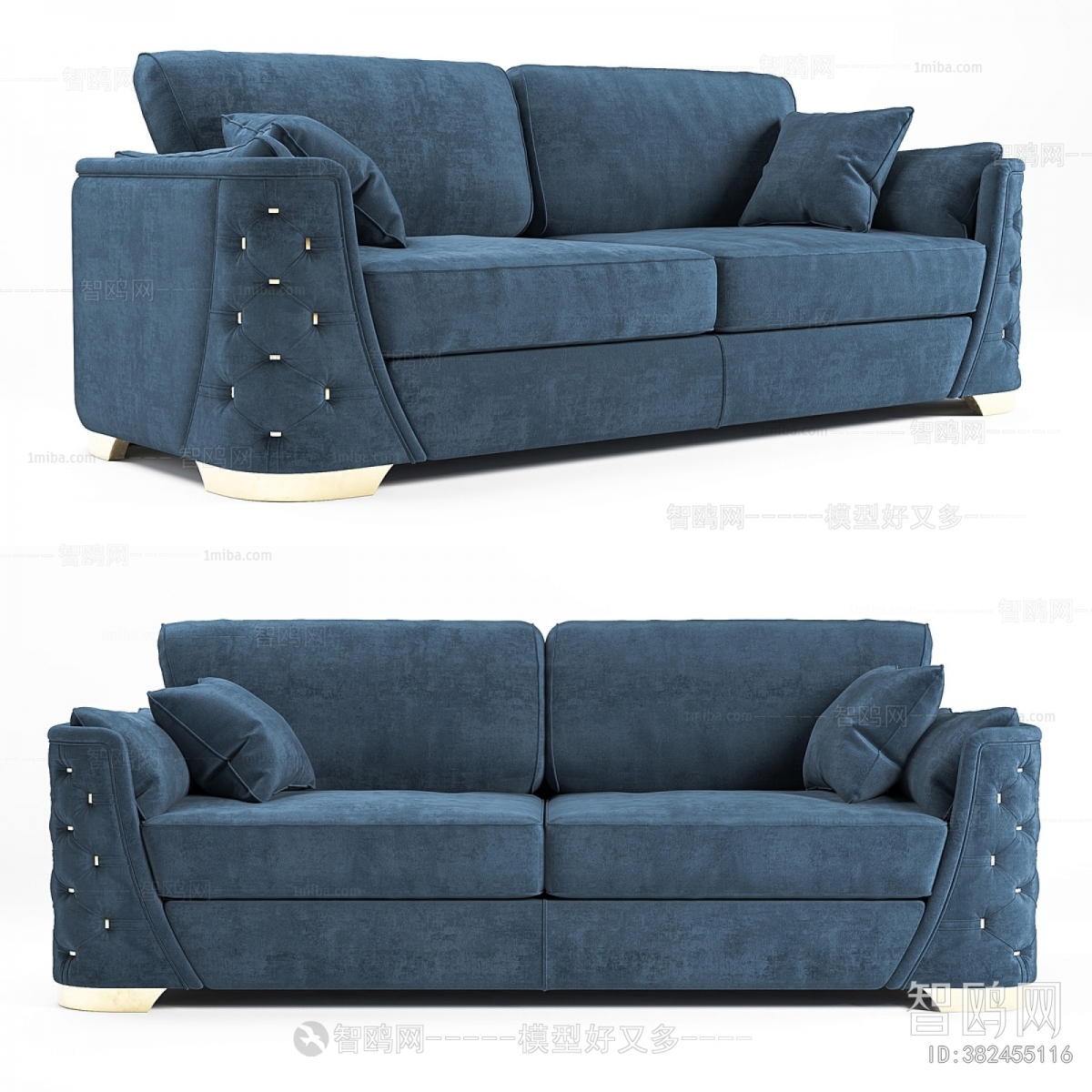 Simple European Style A Sofa For Two