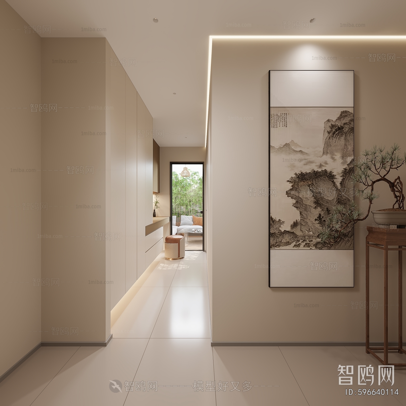 New Chinese Style Hallway