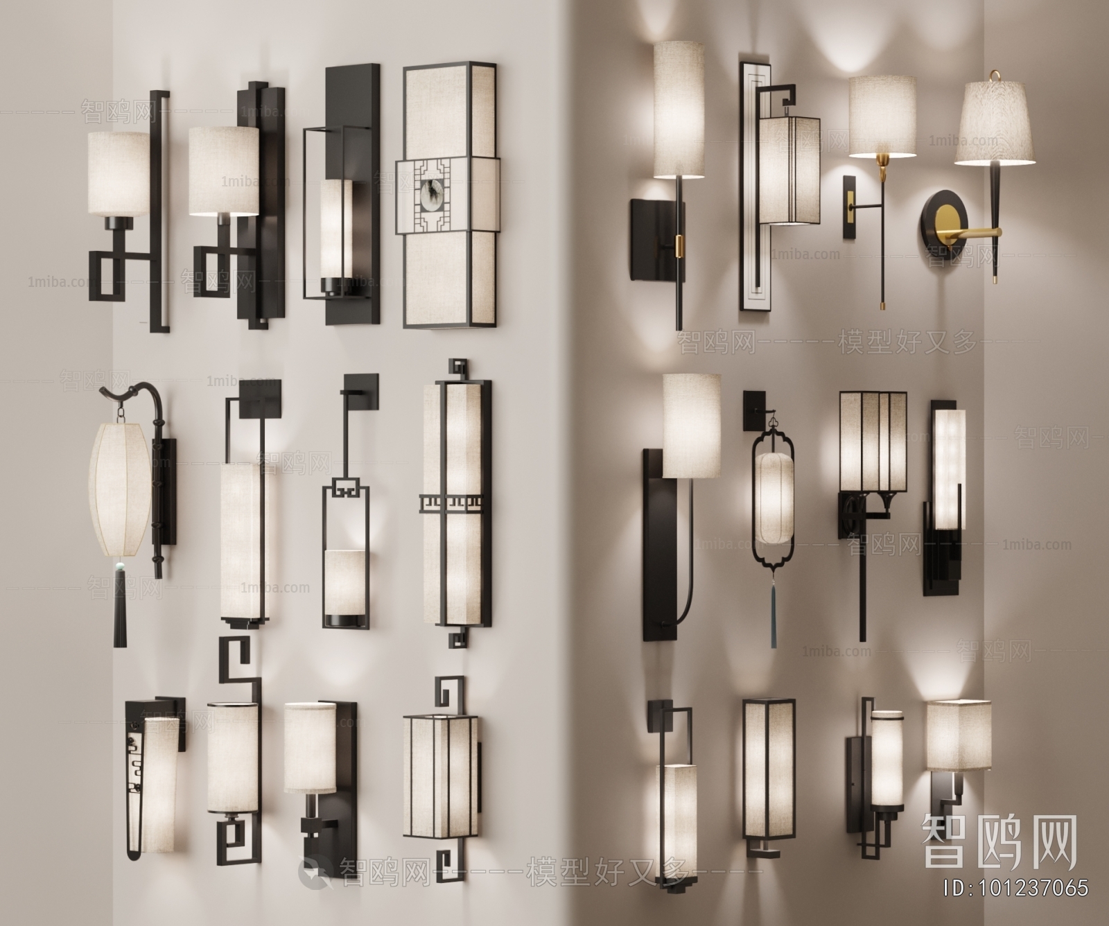 New Chinese Style Wall Lamp