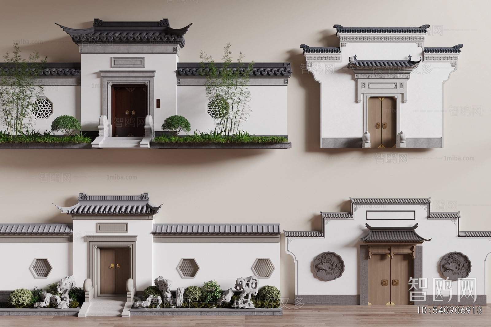 New Chinese Style Facade Element