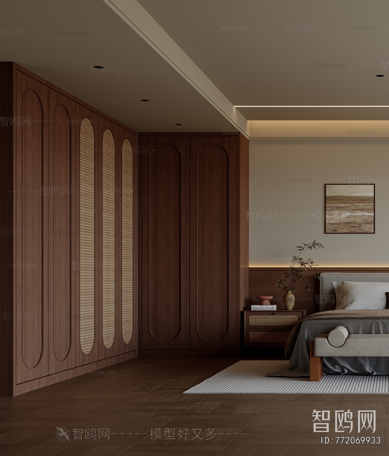 New Chinese Style Bedroom