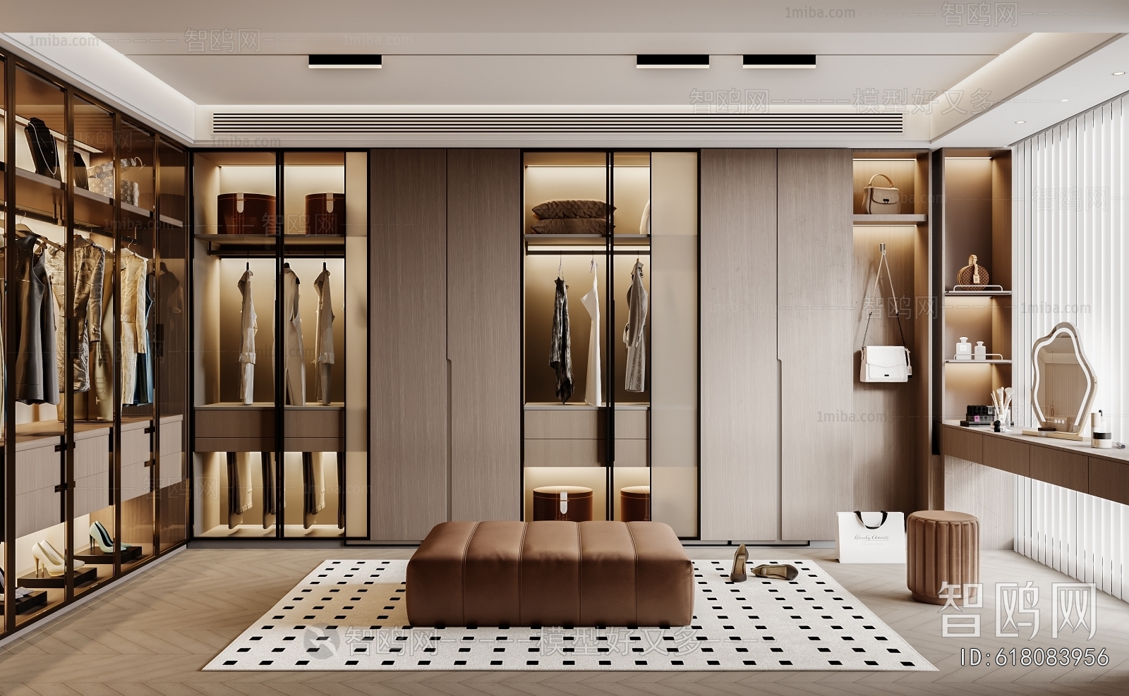 Modern Clothes Storage Area