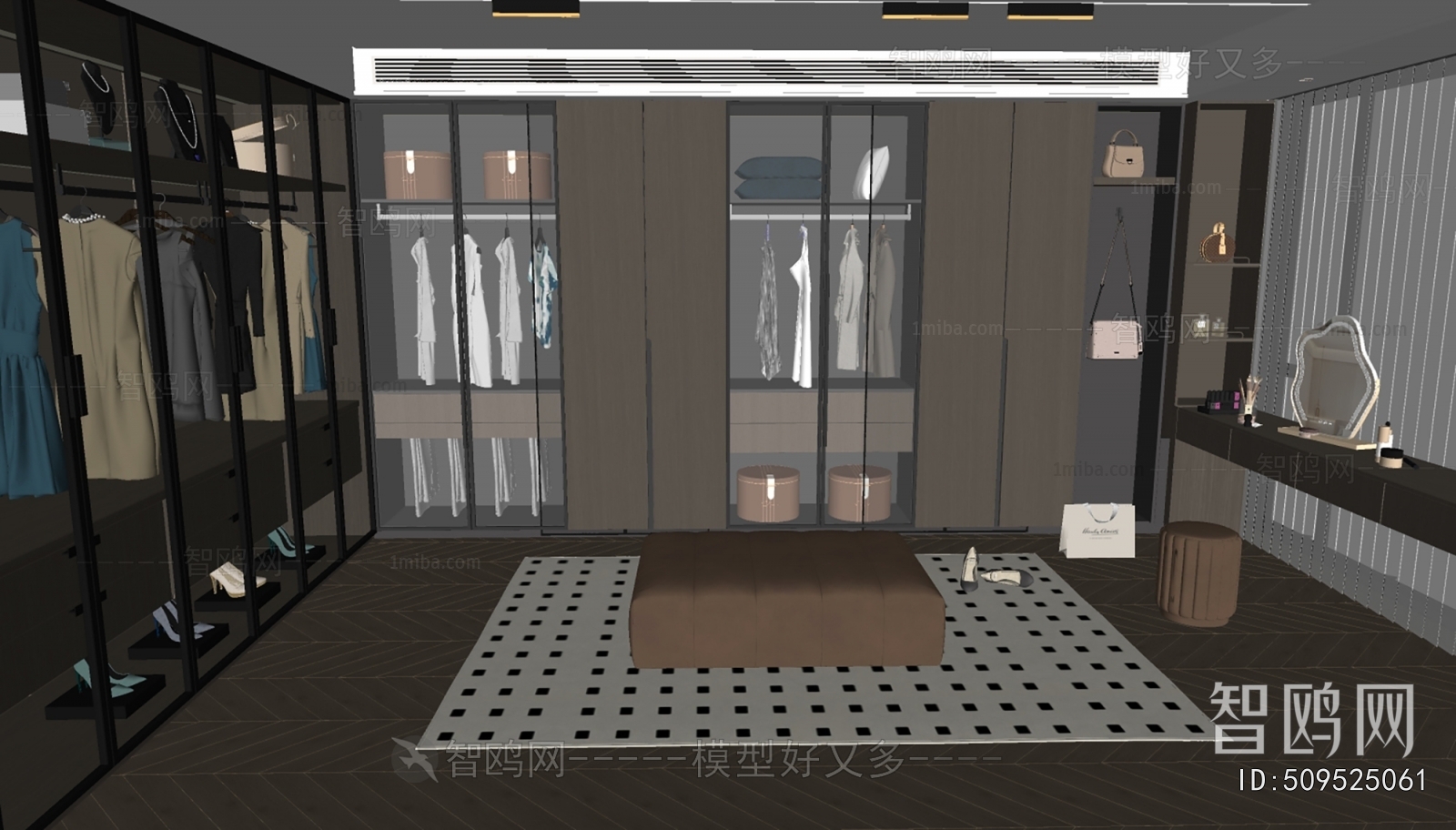 Modern Clothes Storage Area