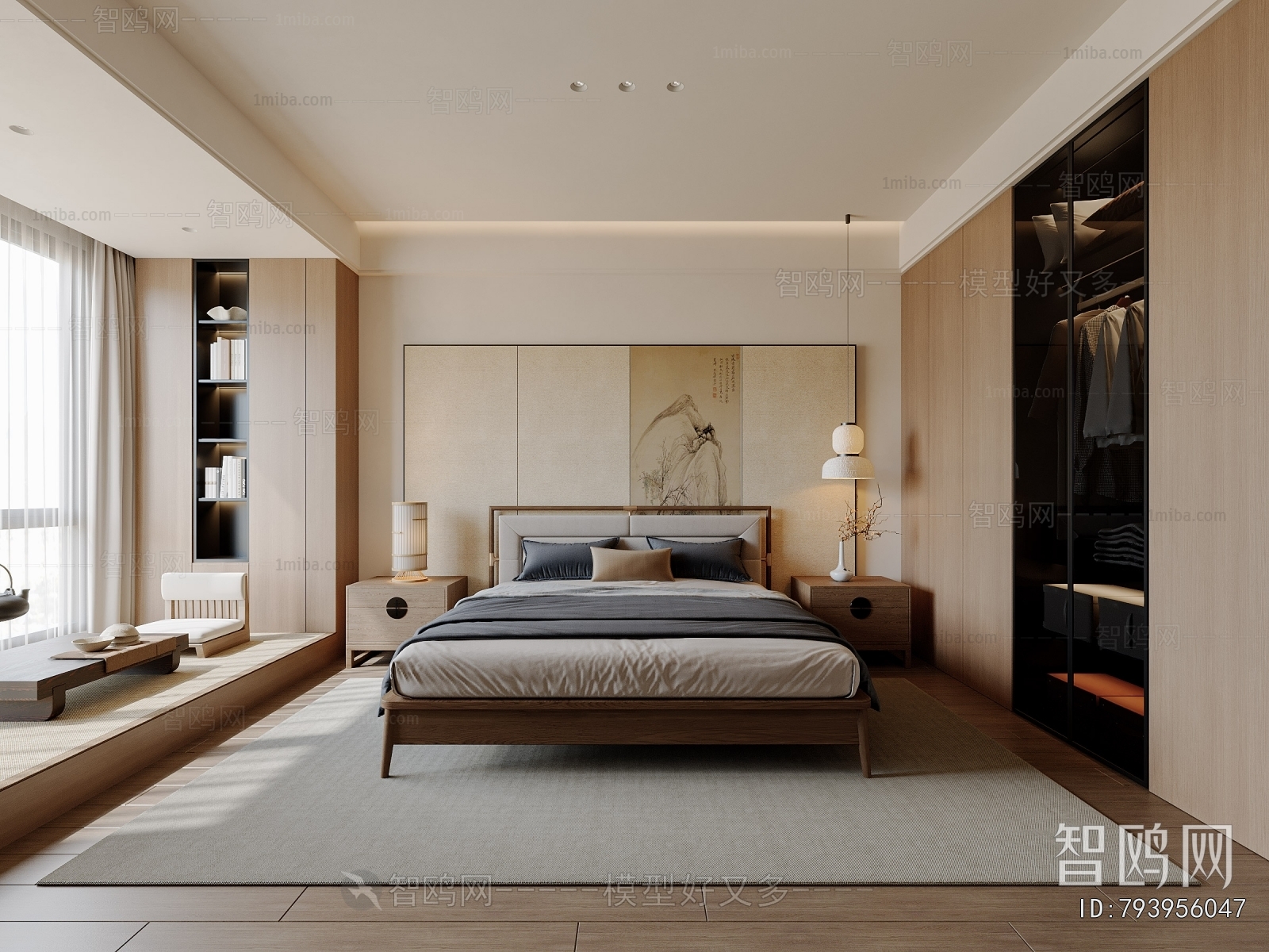 New Chinese Style Bedroom