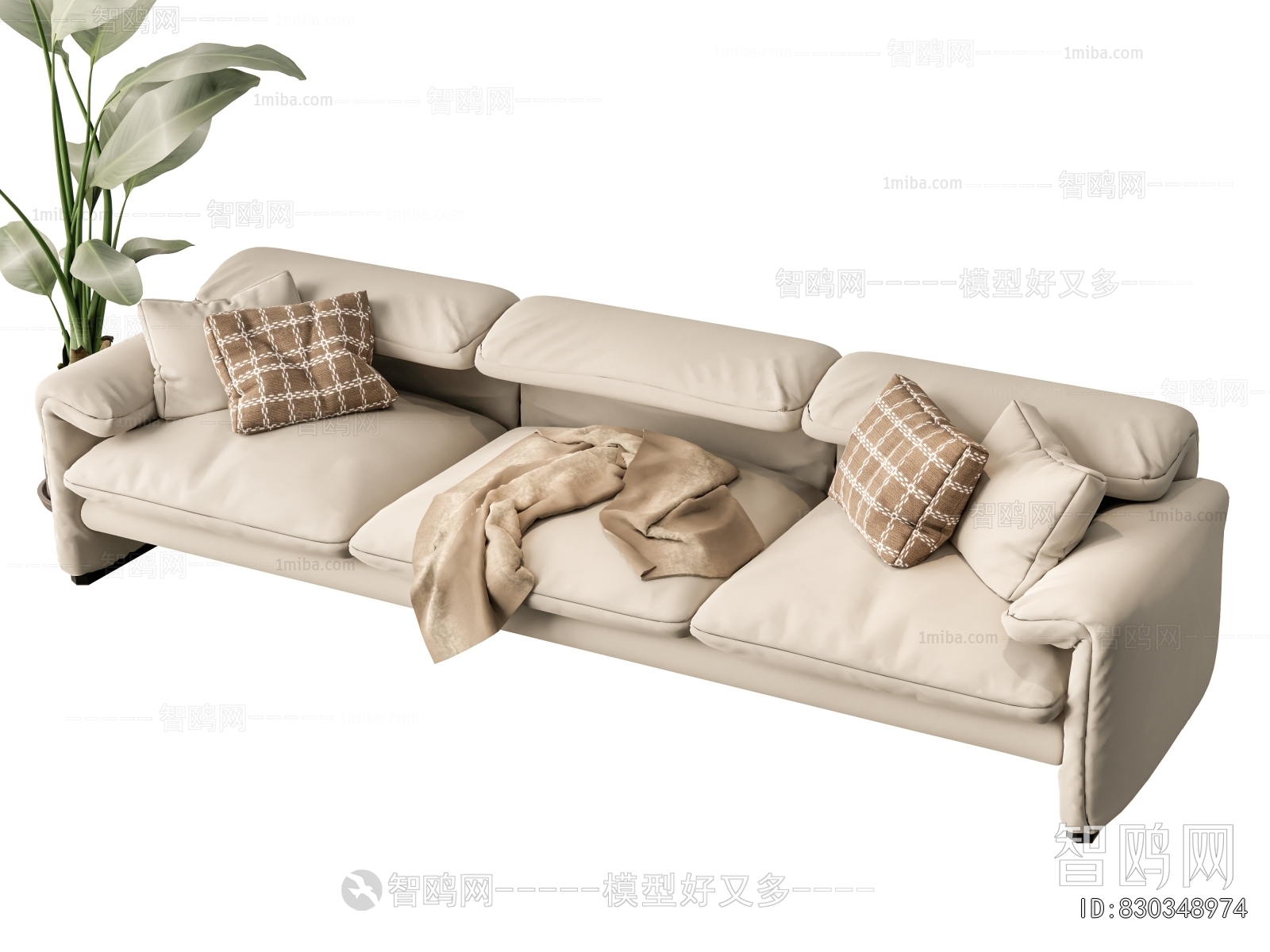 Modern Three-seat Sofa