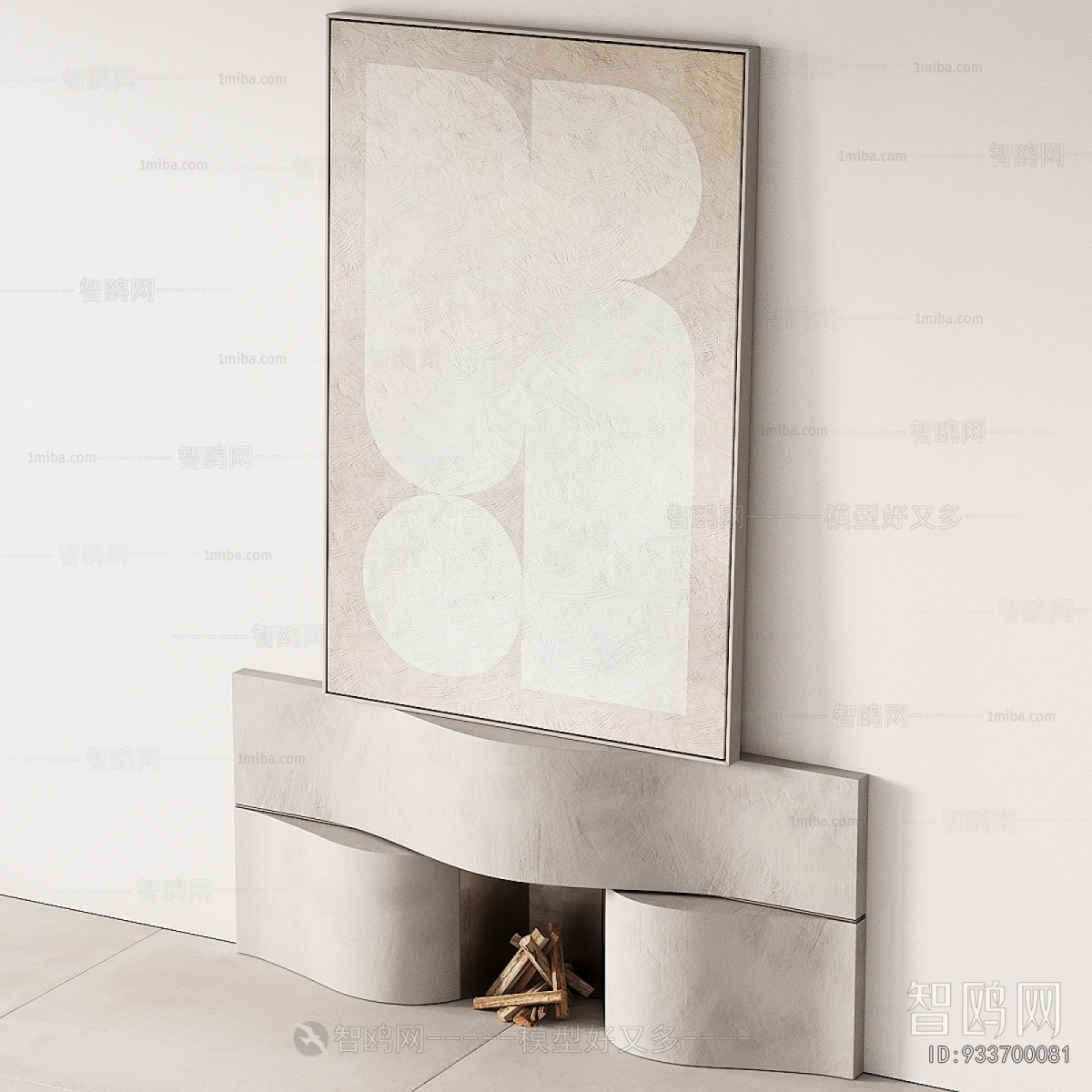 Wabi-sabi Style Fireplace