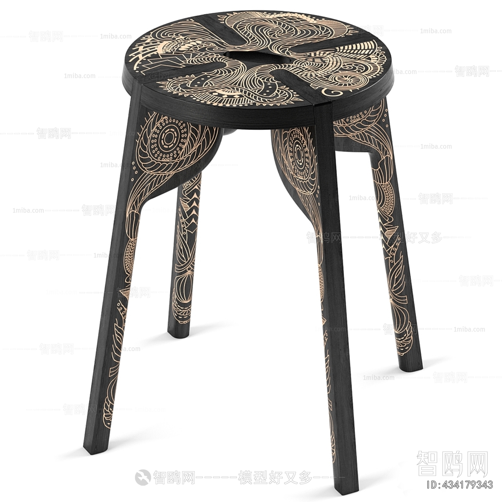 New Chinese Style Bar Stool