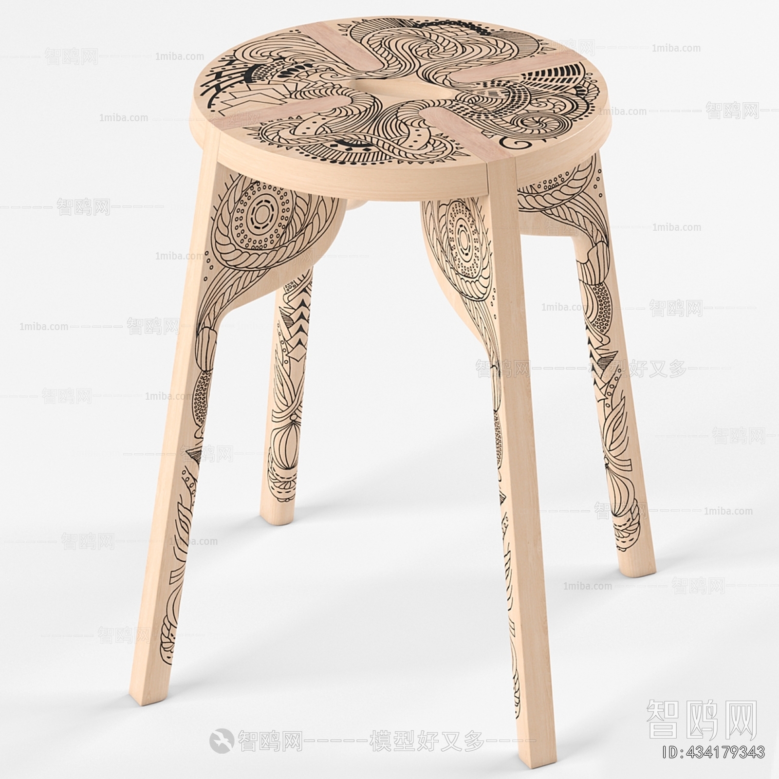 New Chinese Style Bar Stool