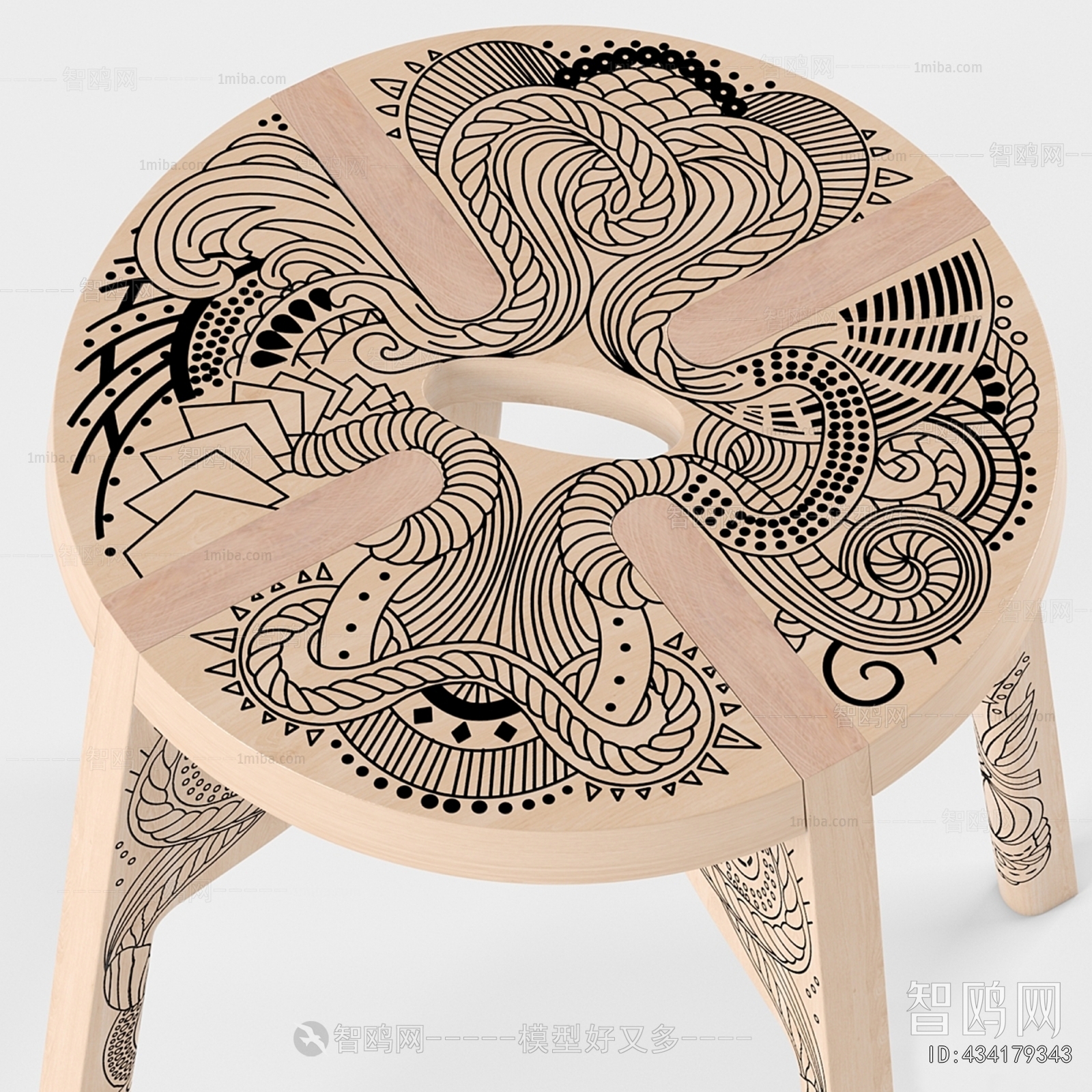 New Chinese Style Bar Stool