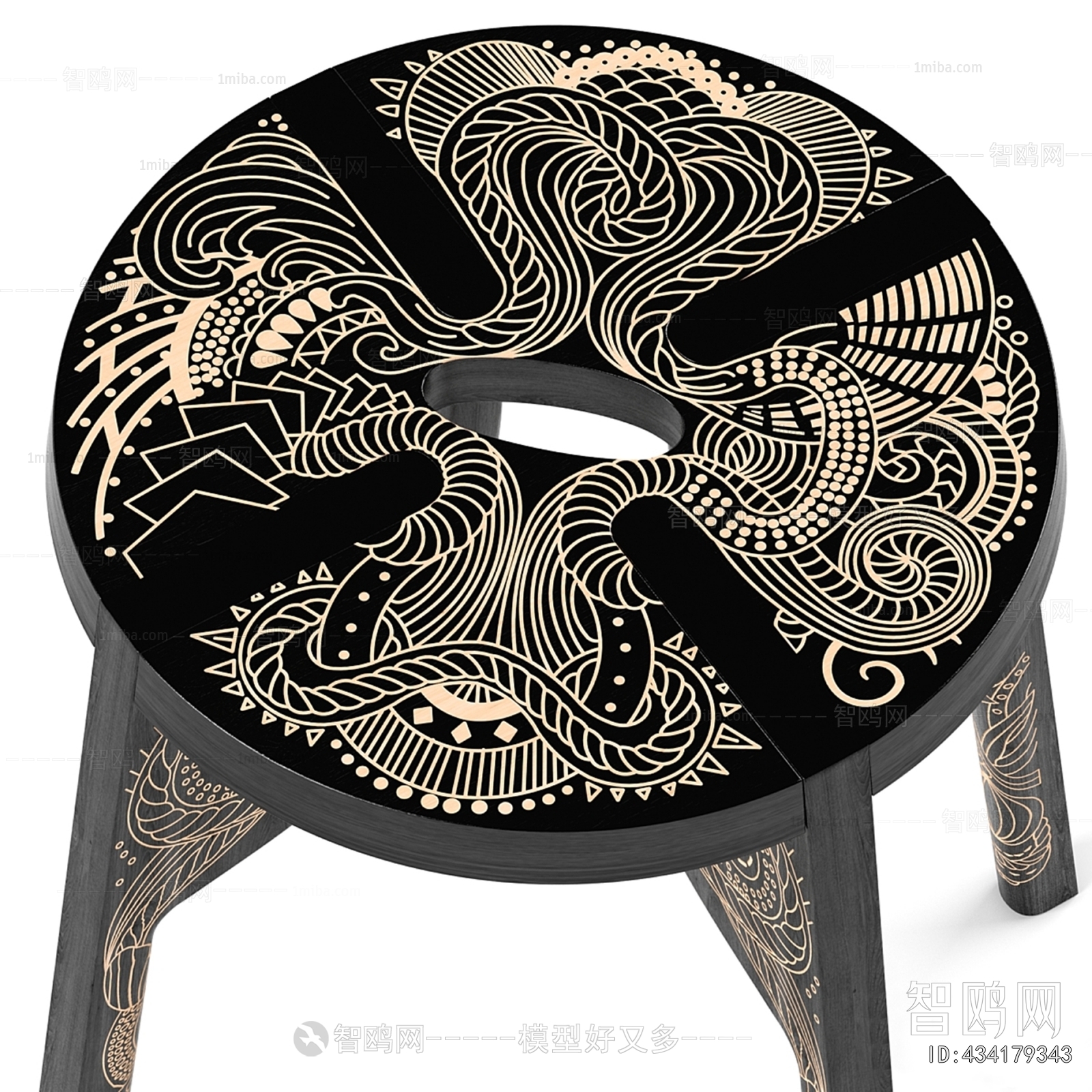 New Chinese Style Bar Stool