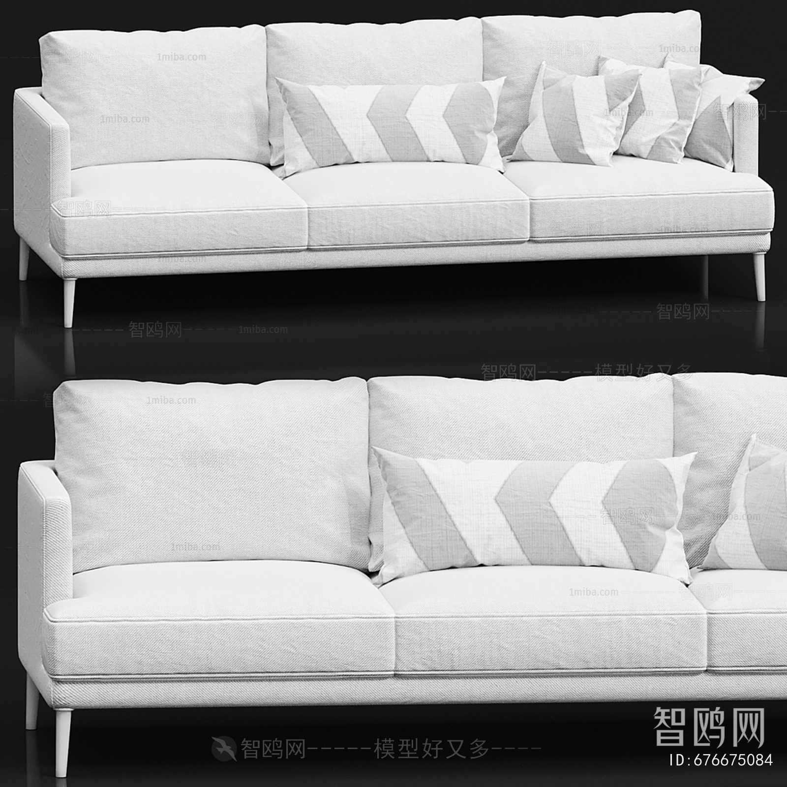 Modern Three-seat Sofa