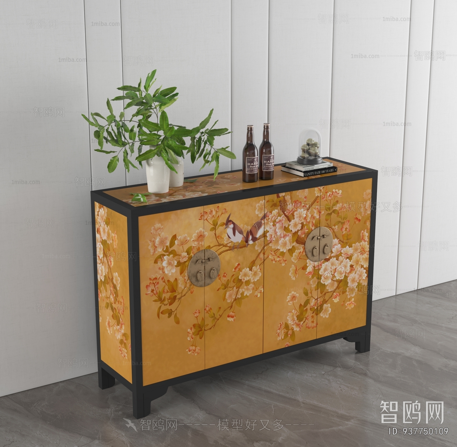 New Chinese Style Side Cabinet