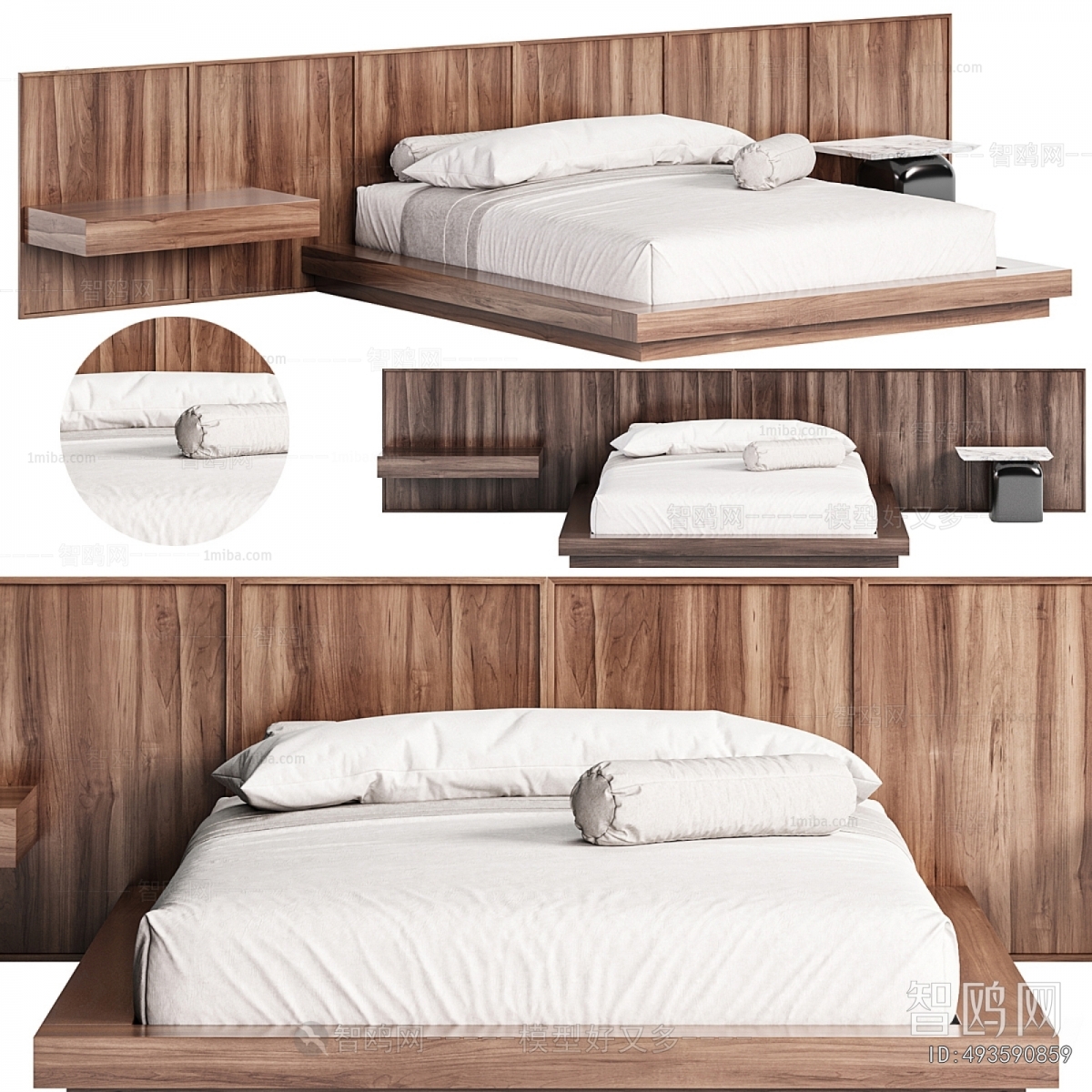 Nordic Style Double Bed