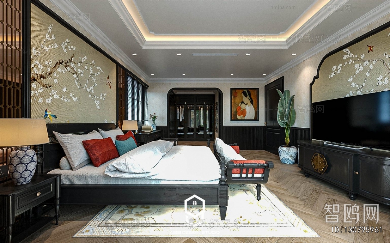 Southeast Asian Style Bedroom