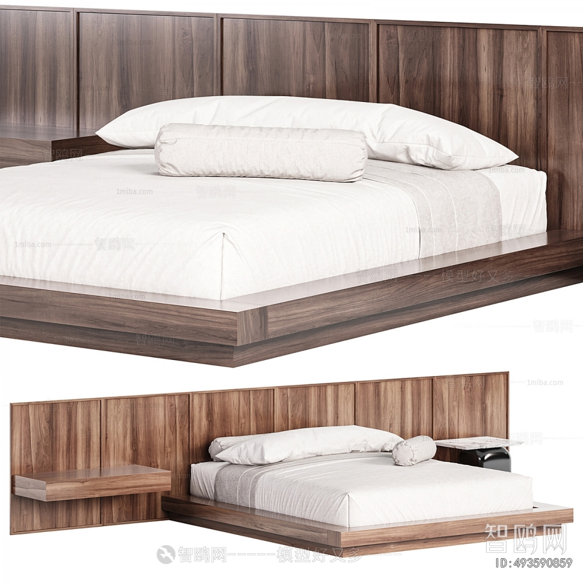 Nordic Style Double Bed