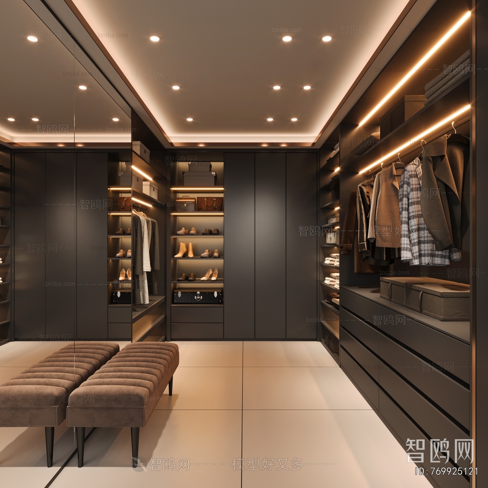 Modern Clothes Storage Area