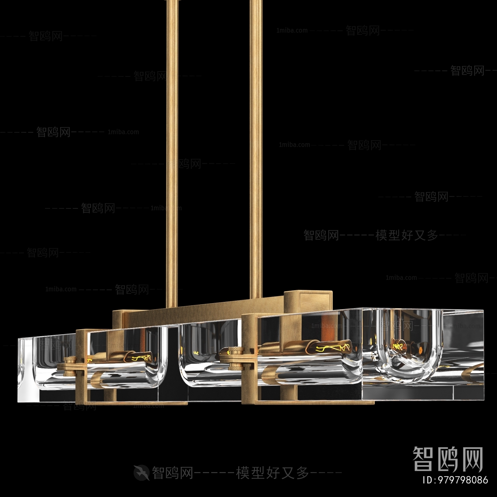 Modern Long Chandelier