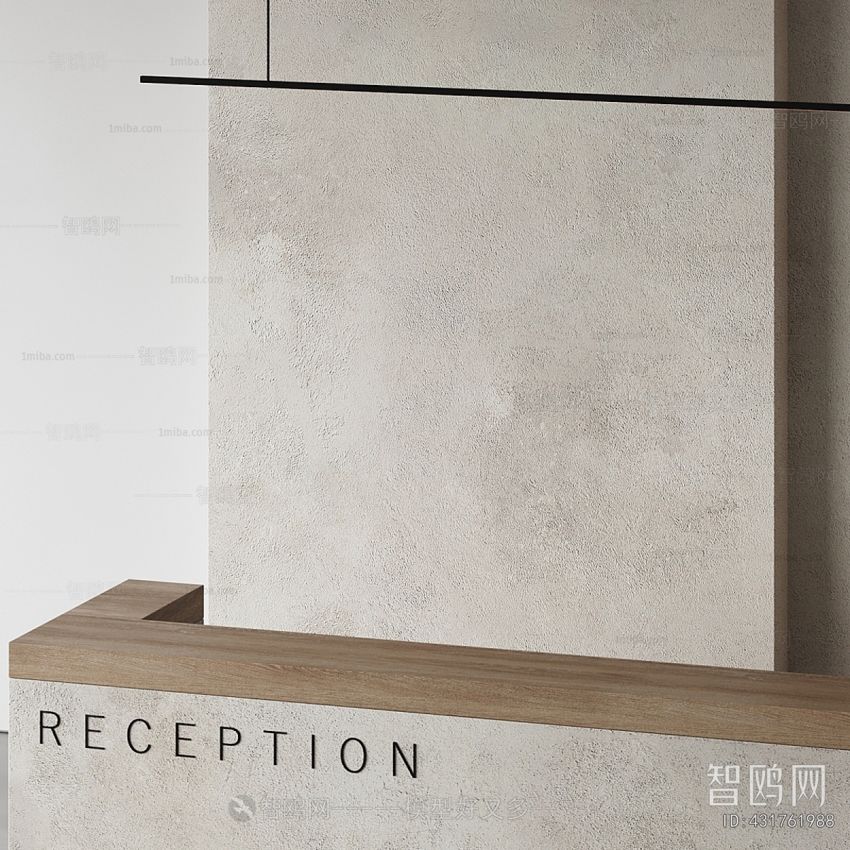 Wabi-sabi Style Reception Desk