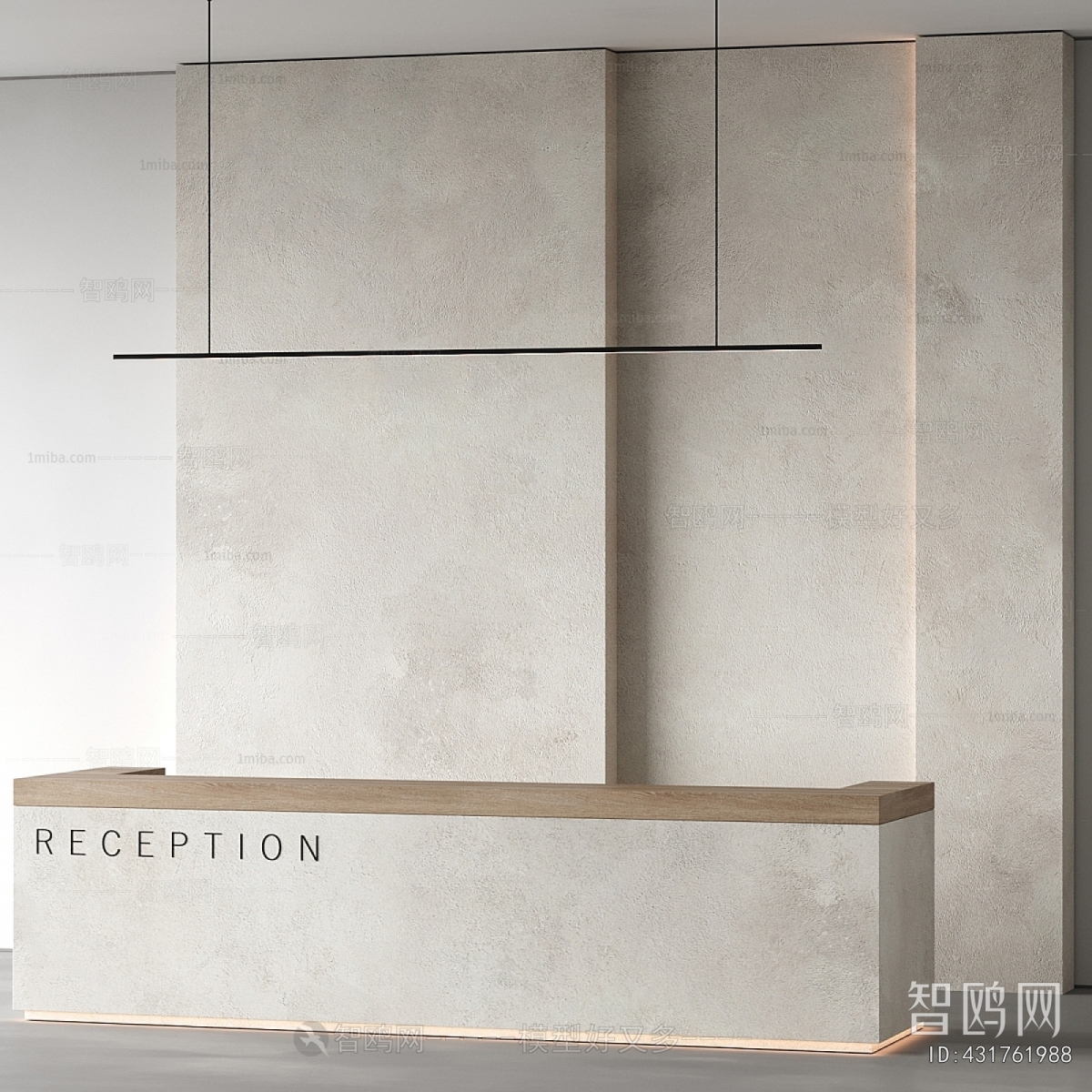 Wabi-sabi Style Reception Desk