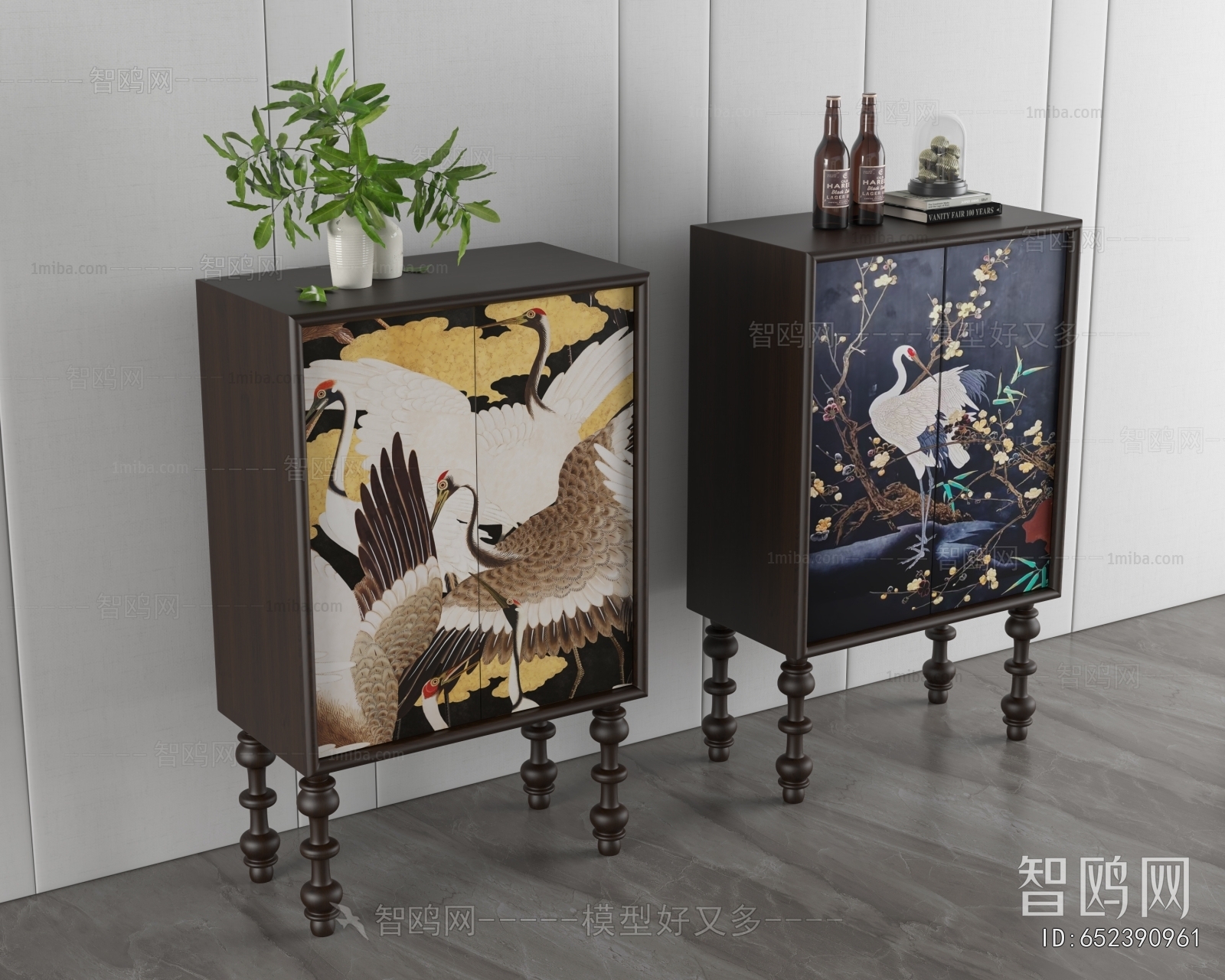 New Chinese Style Side Cabinet