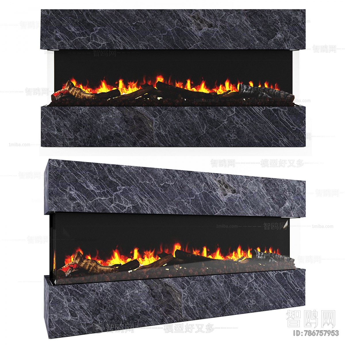 Modern Electronic Fireplace