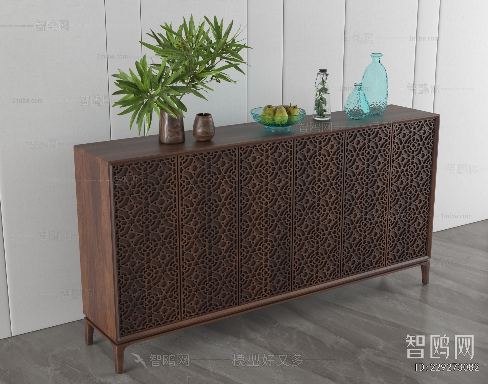 New Chinese Style Side Cabinet