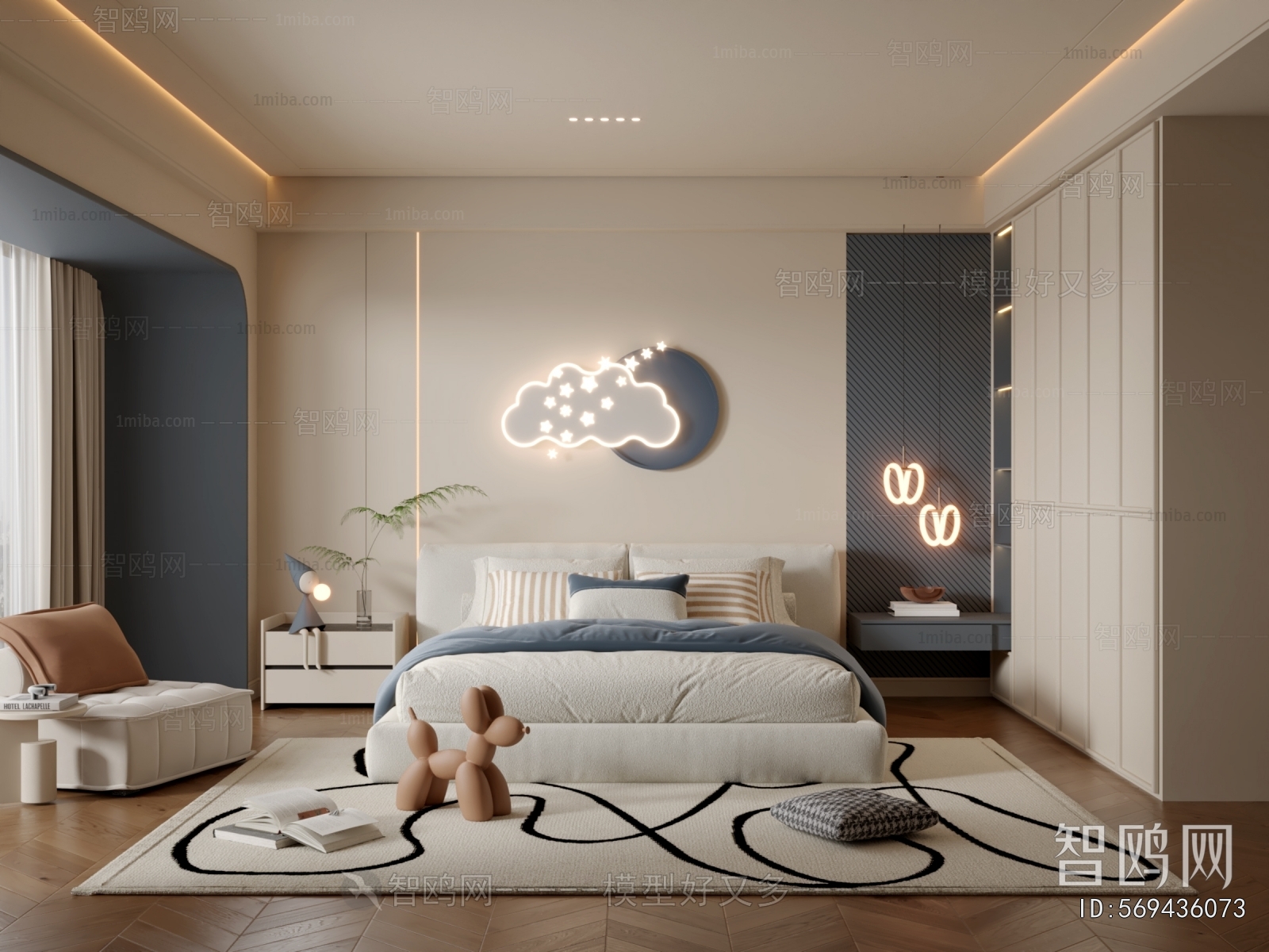 Modern Boy's Room And Son's Room