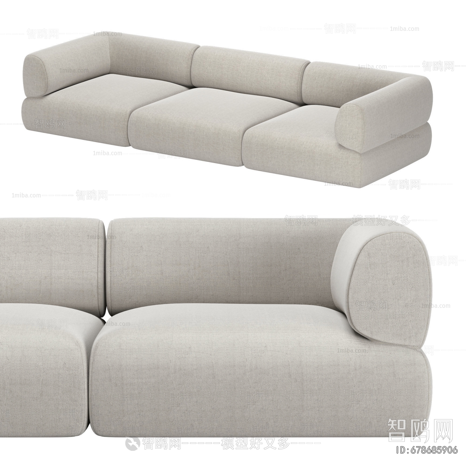 Modern Three-seat Sofa