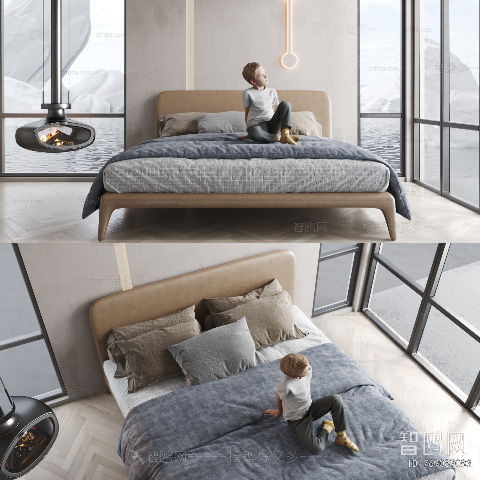 Modern Double Bed