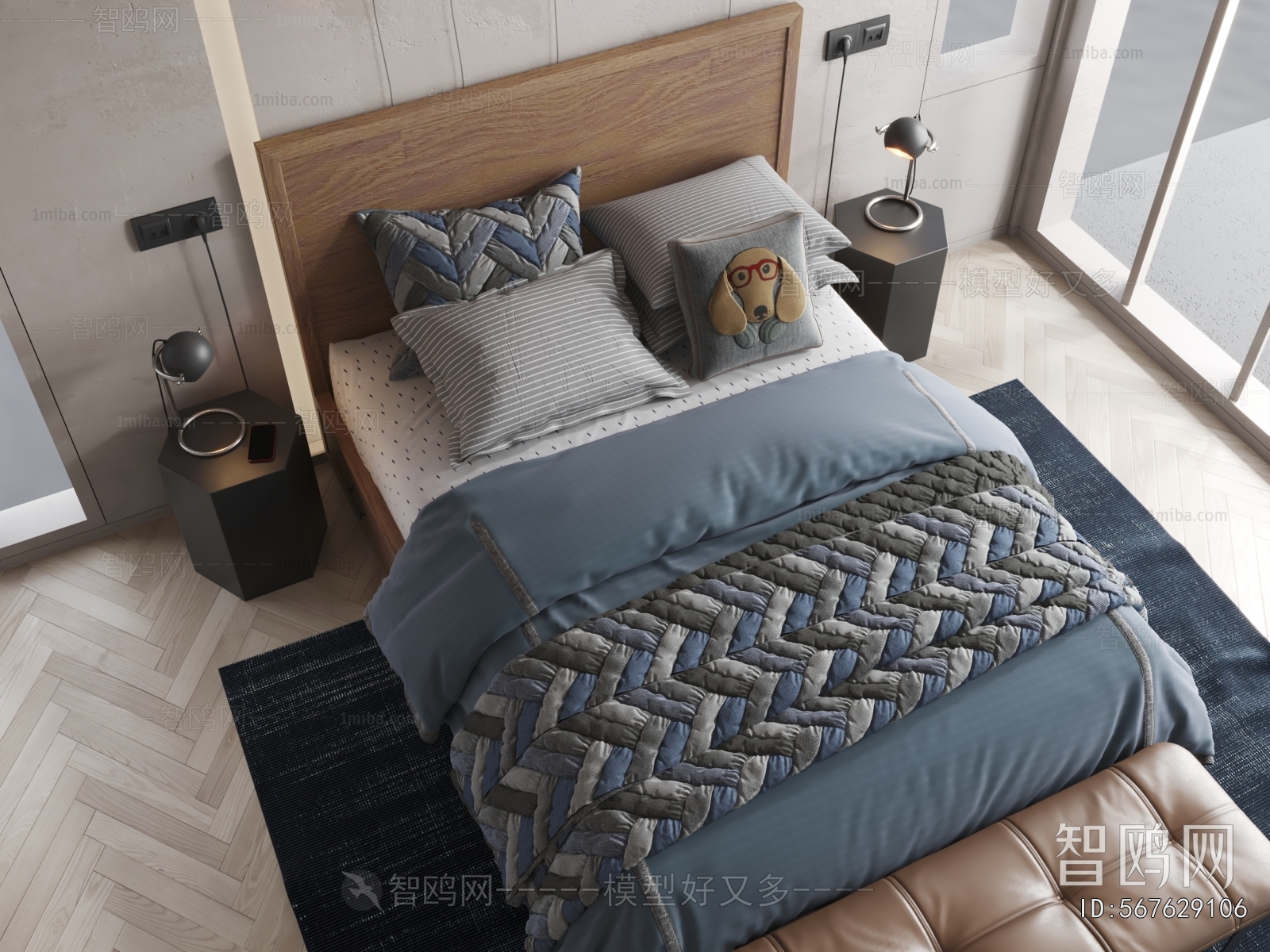 Modern Double Bed