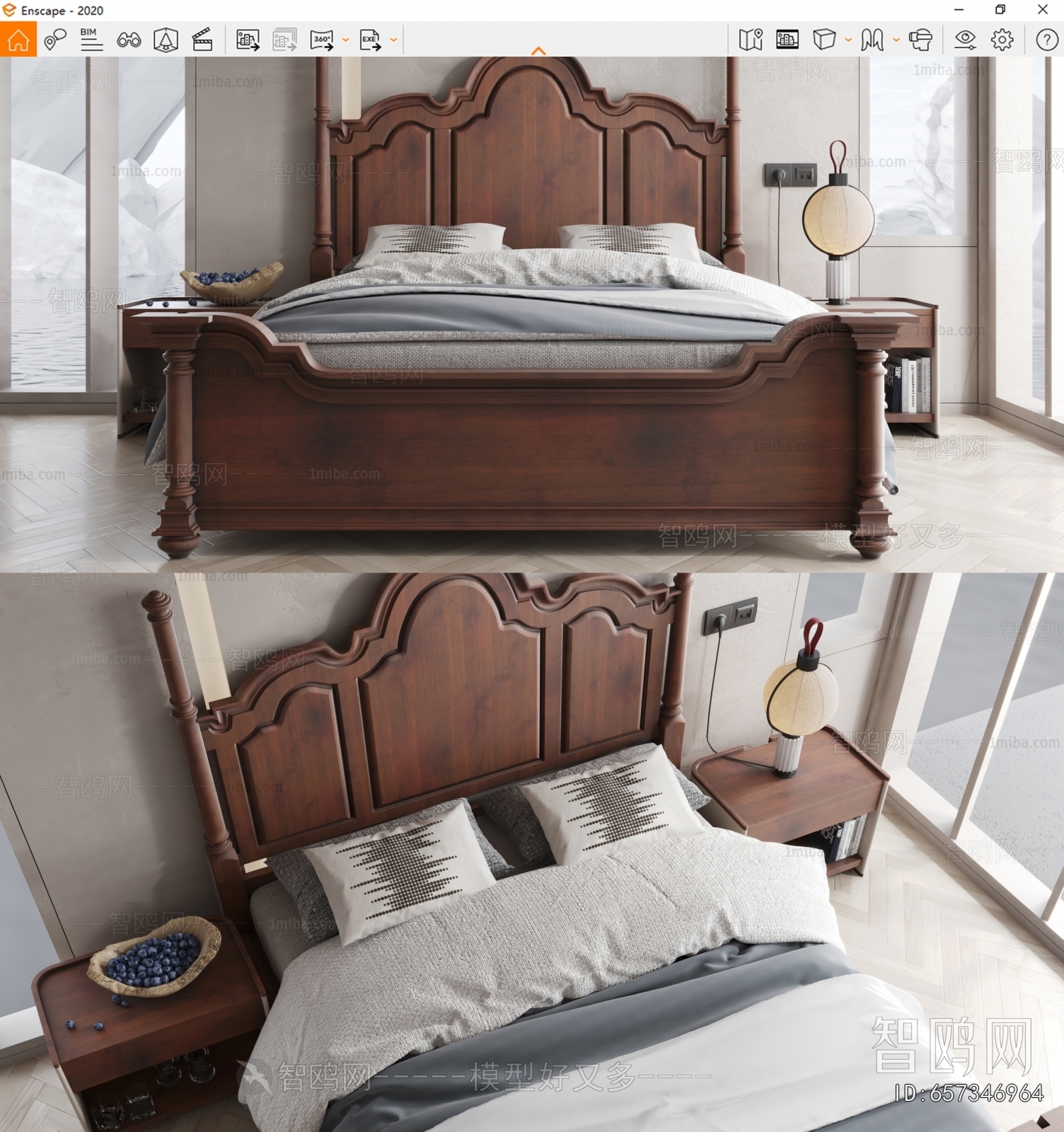 American Style Double Bed