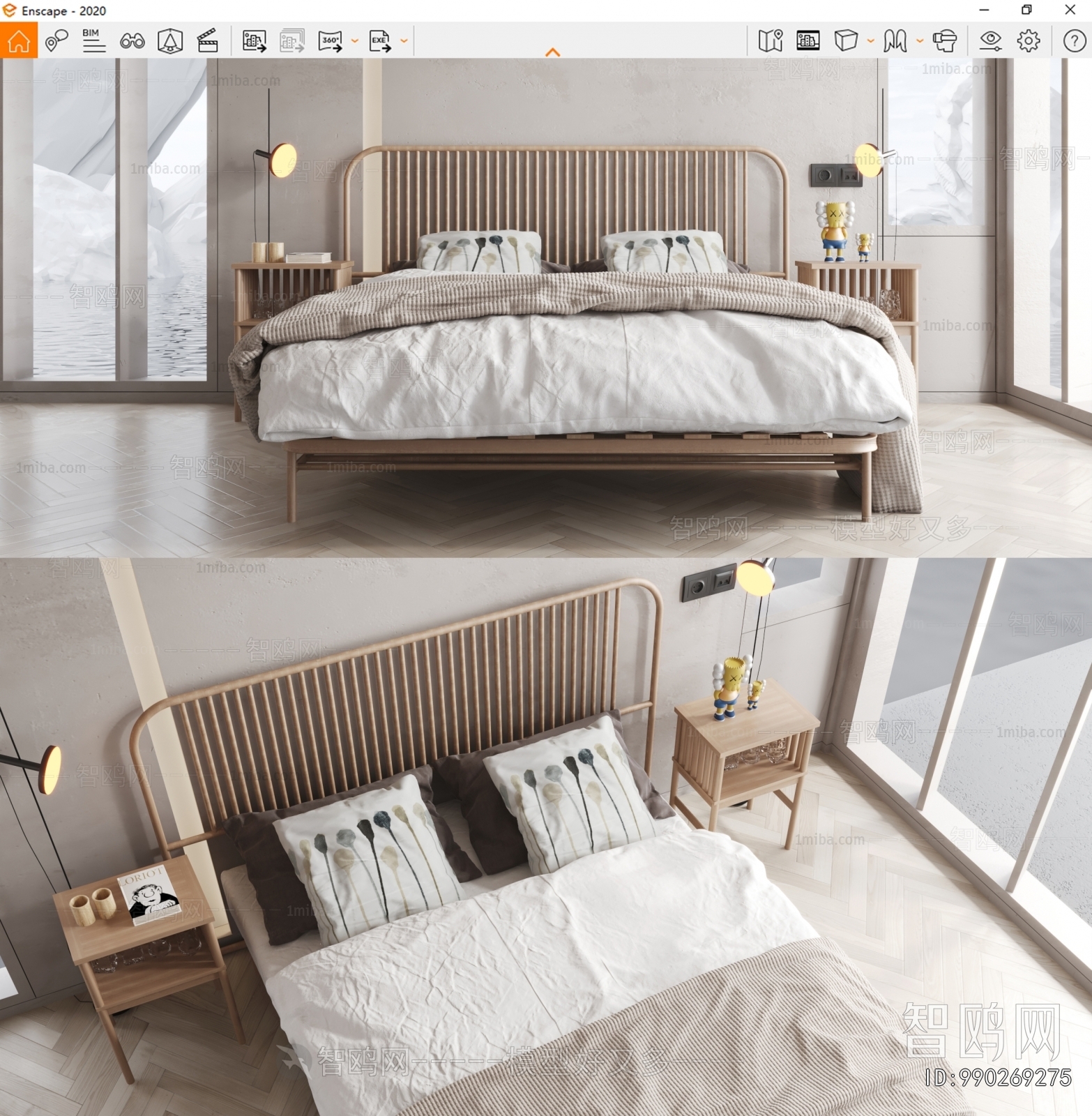 Modern Double Bed