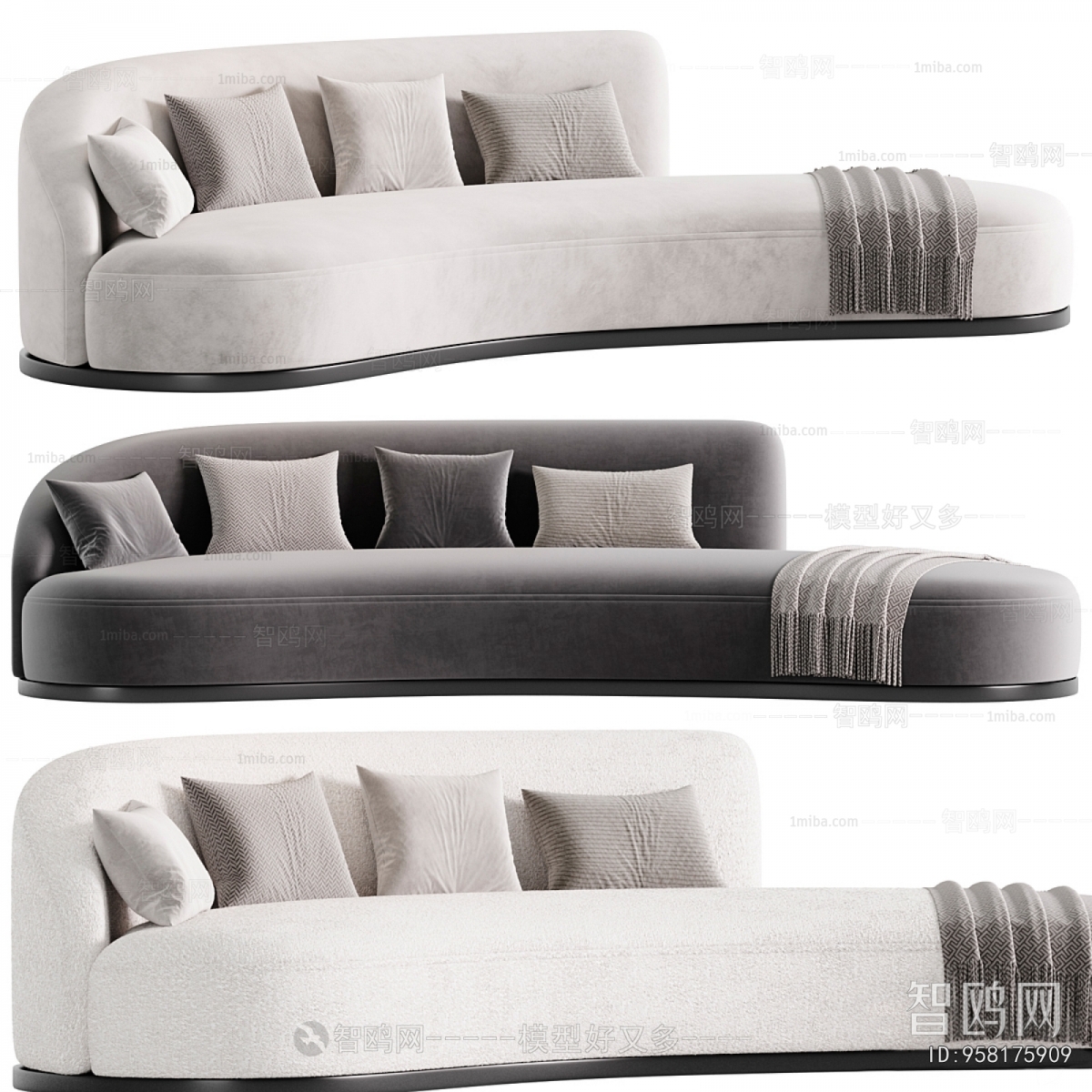 Modern Curved Sofa