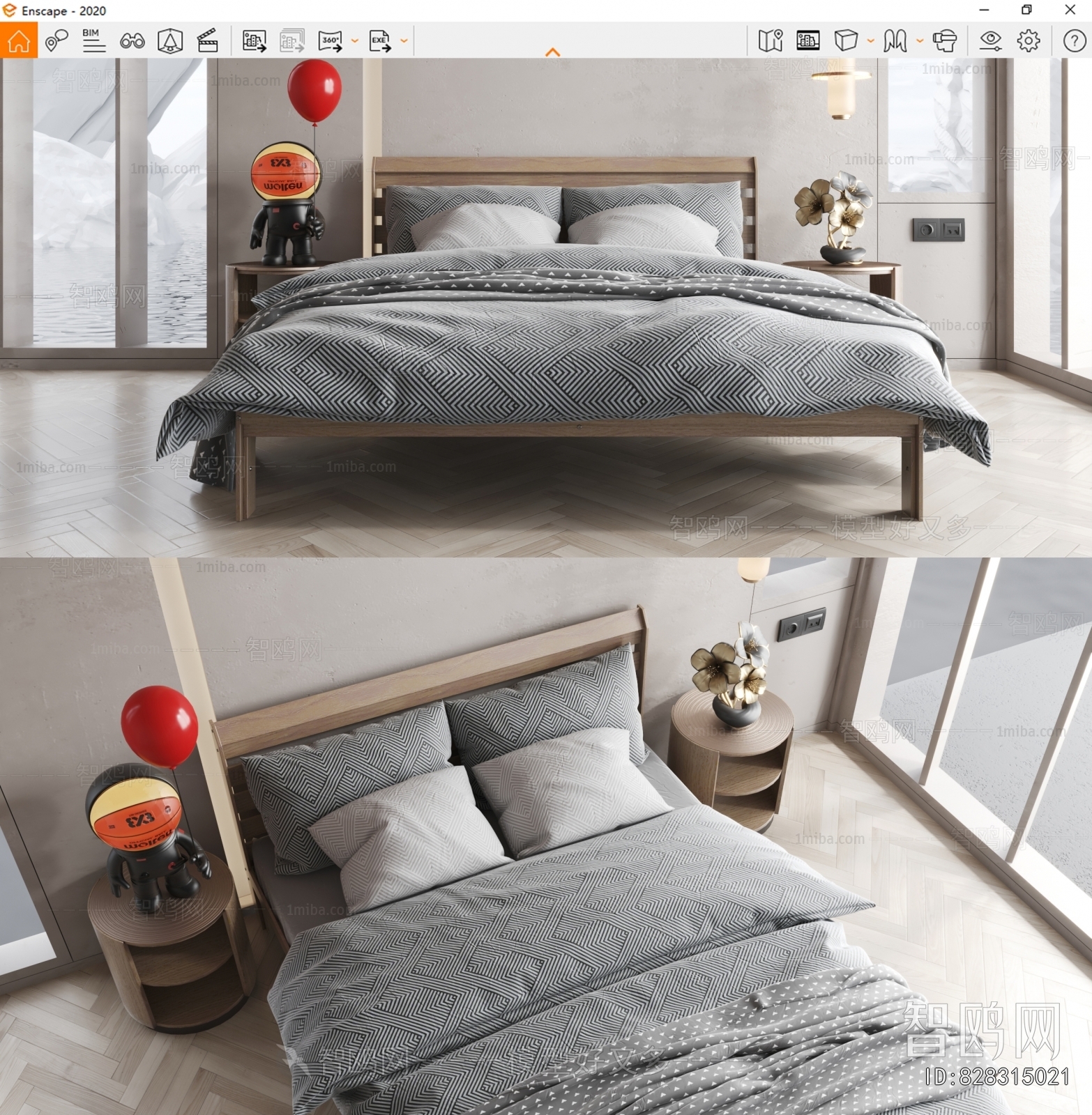 Modern Double Bed