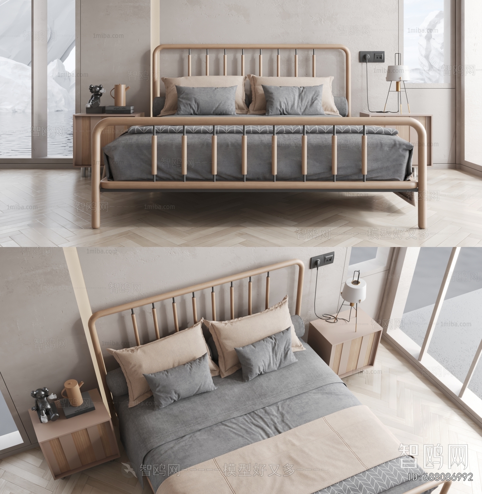 Modern Double Bed