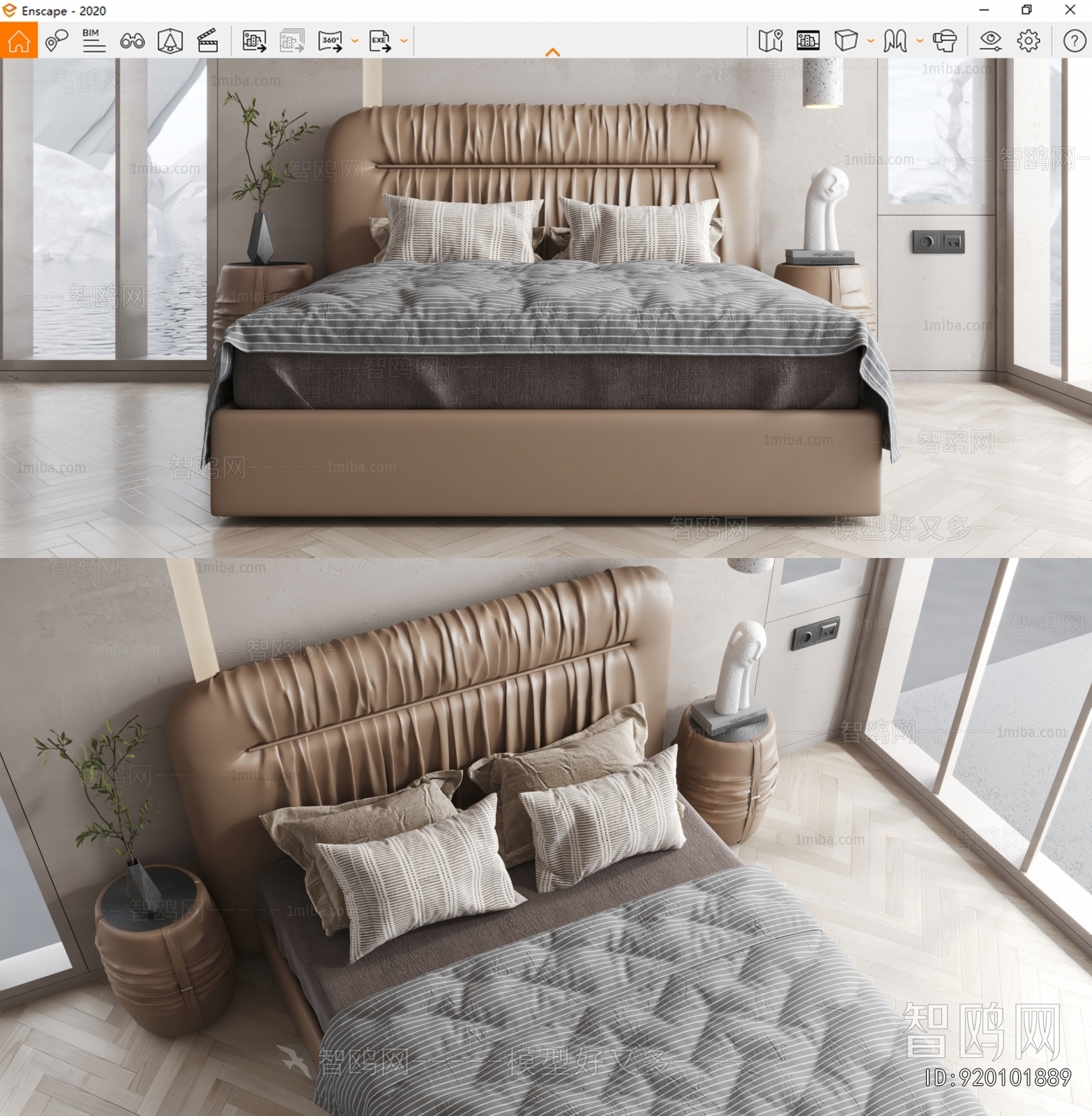 Modern Double Bed