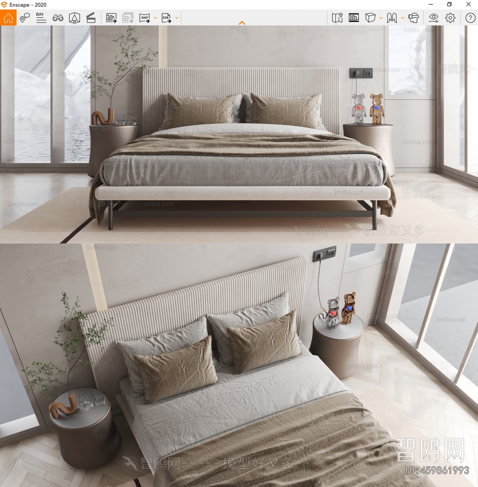 Modern Double Bed