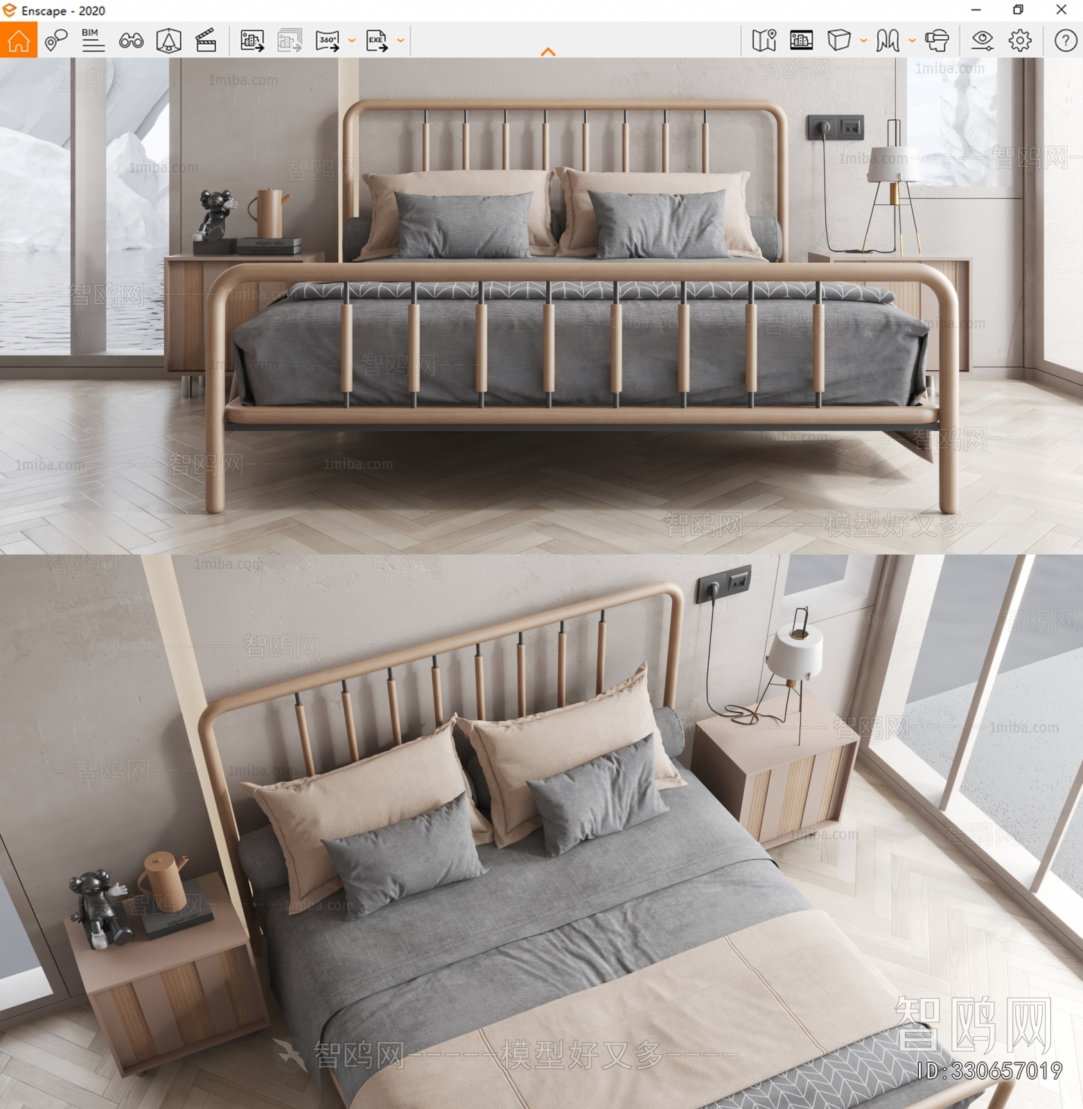 Modern Double Bed