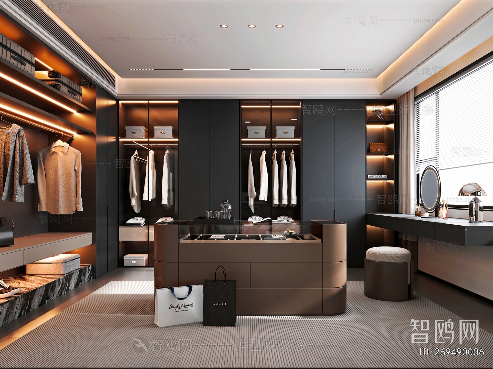 Modern Clothes Storage Area