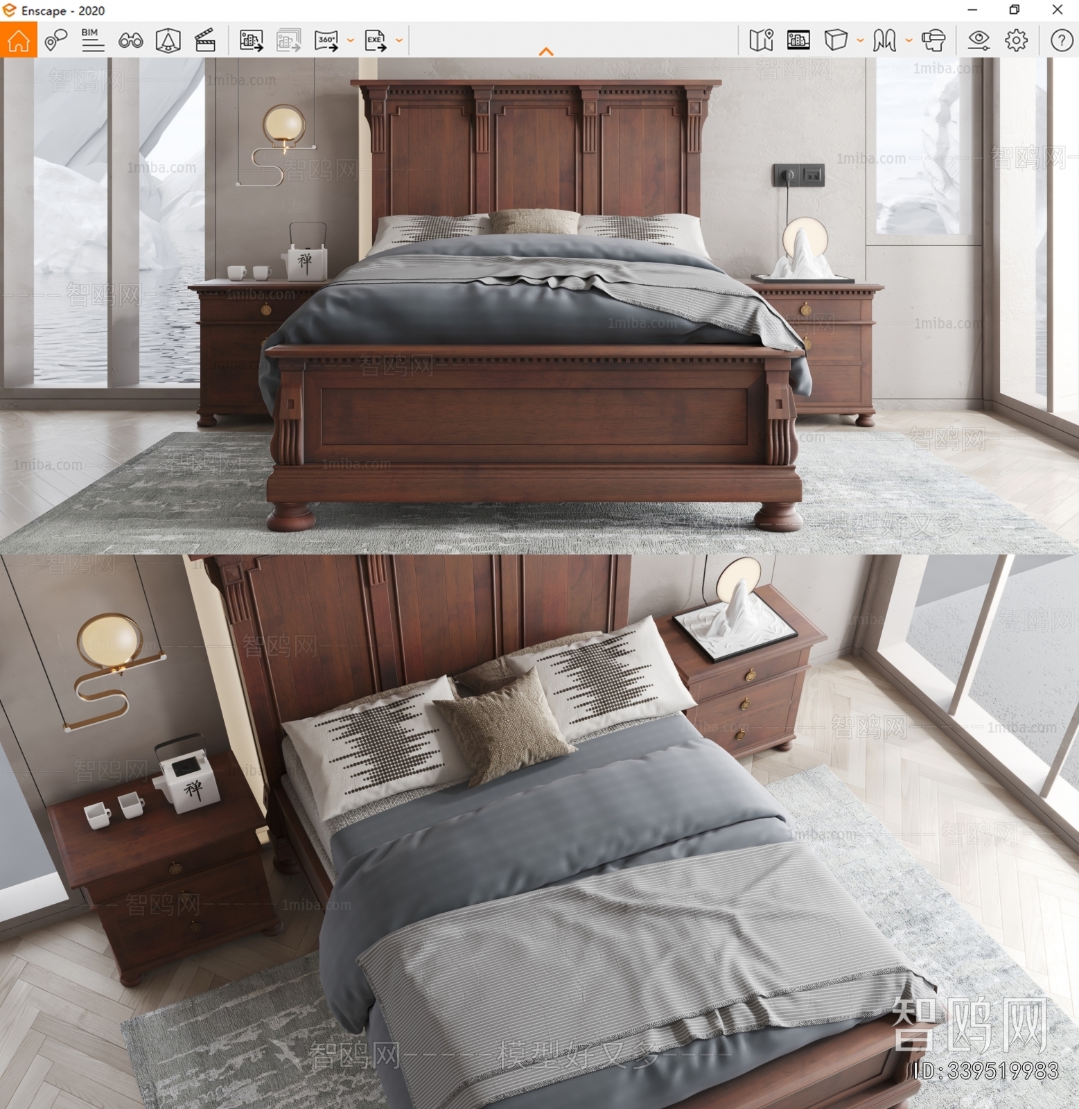 American Style Double Bed