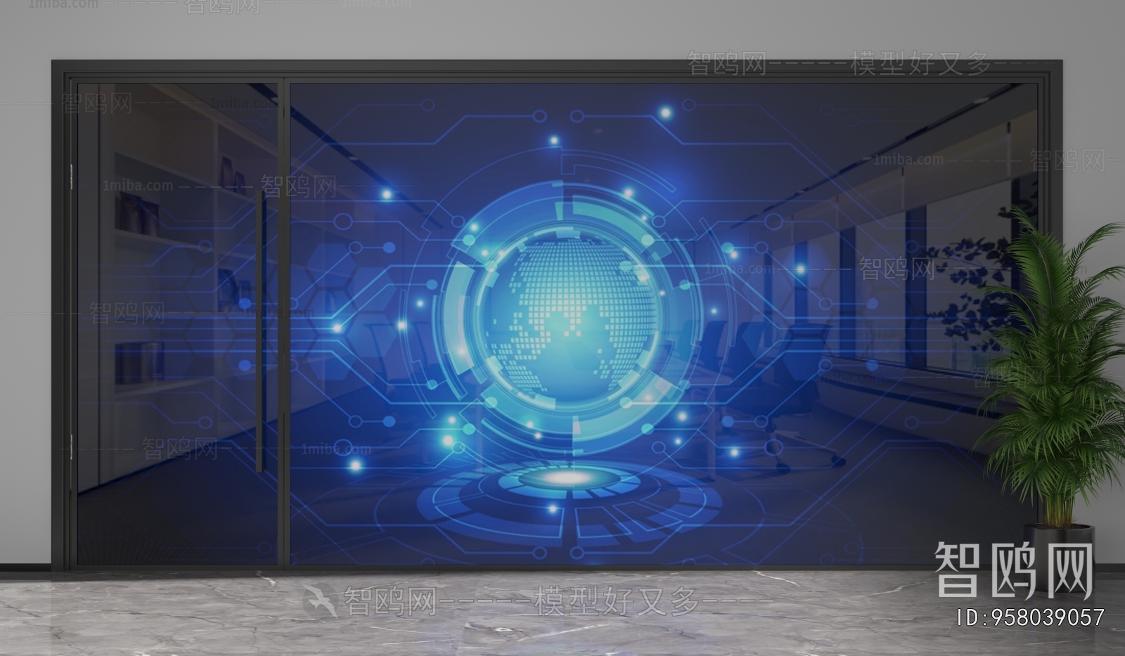 Modern Glass Screen Partition