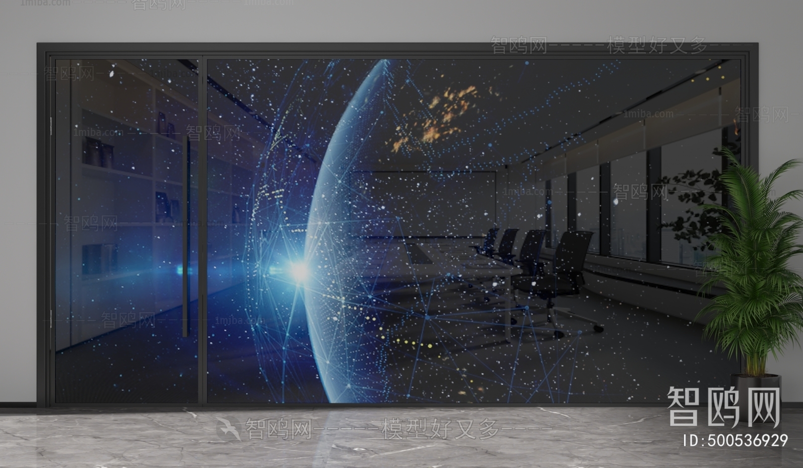 Modern Glass Screen Partition