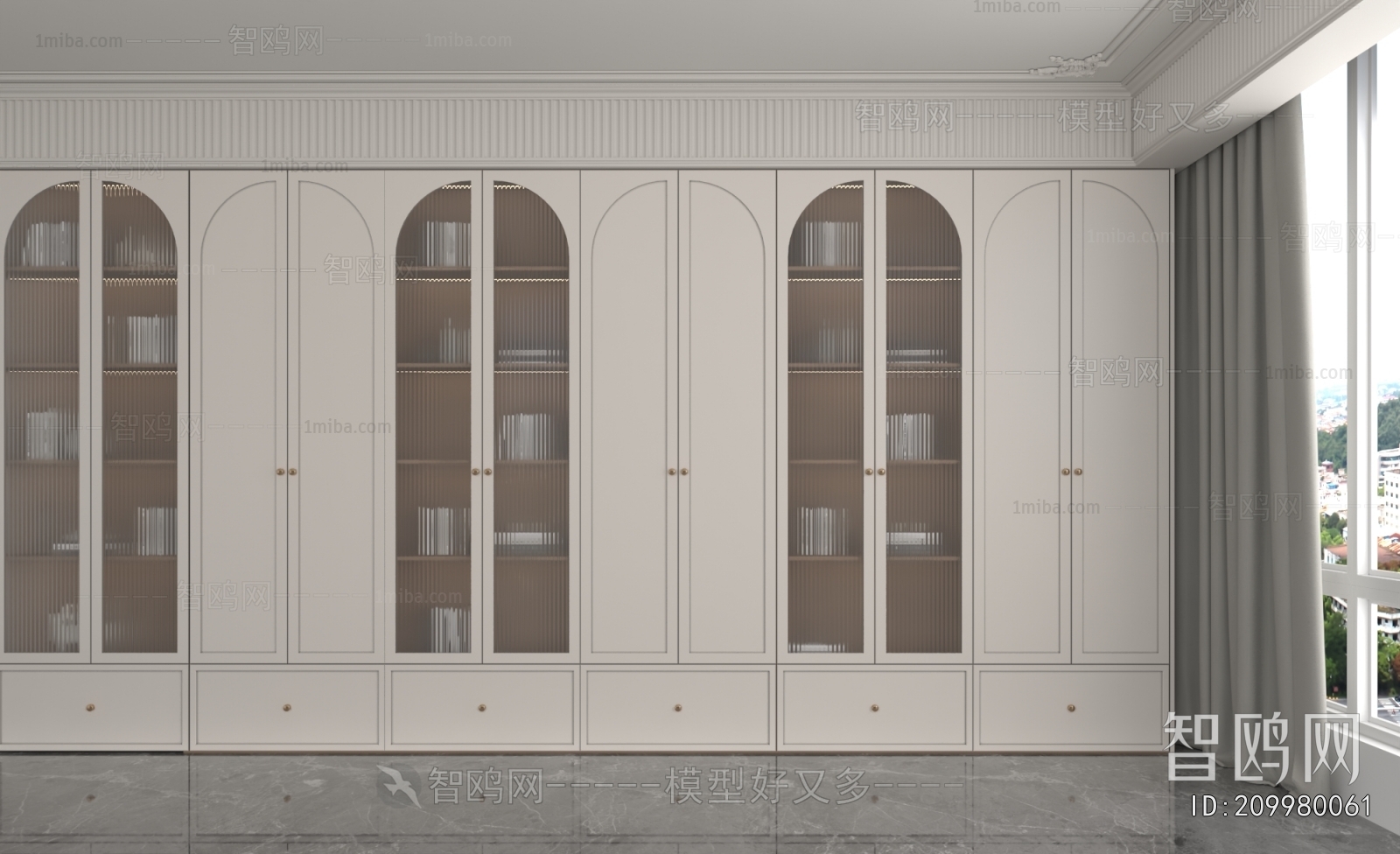 French Style Bookcase