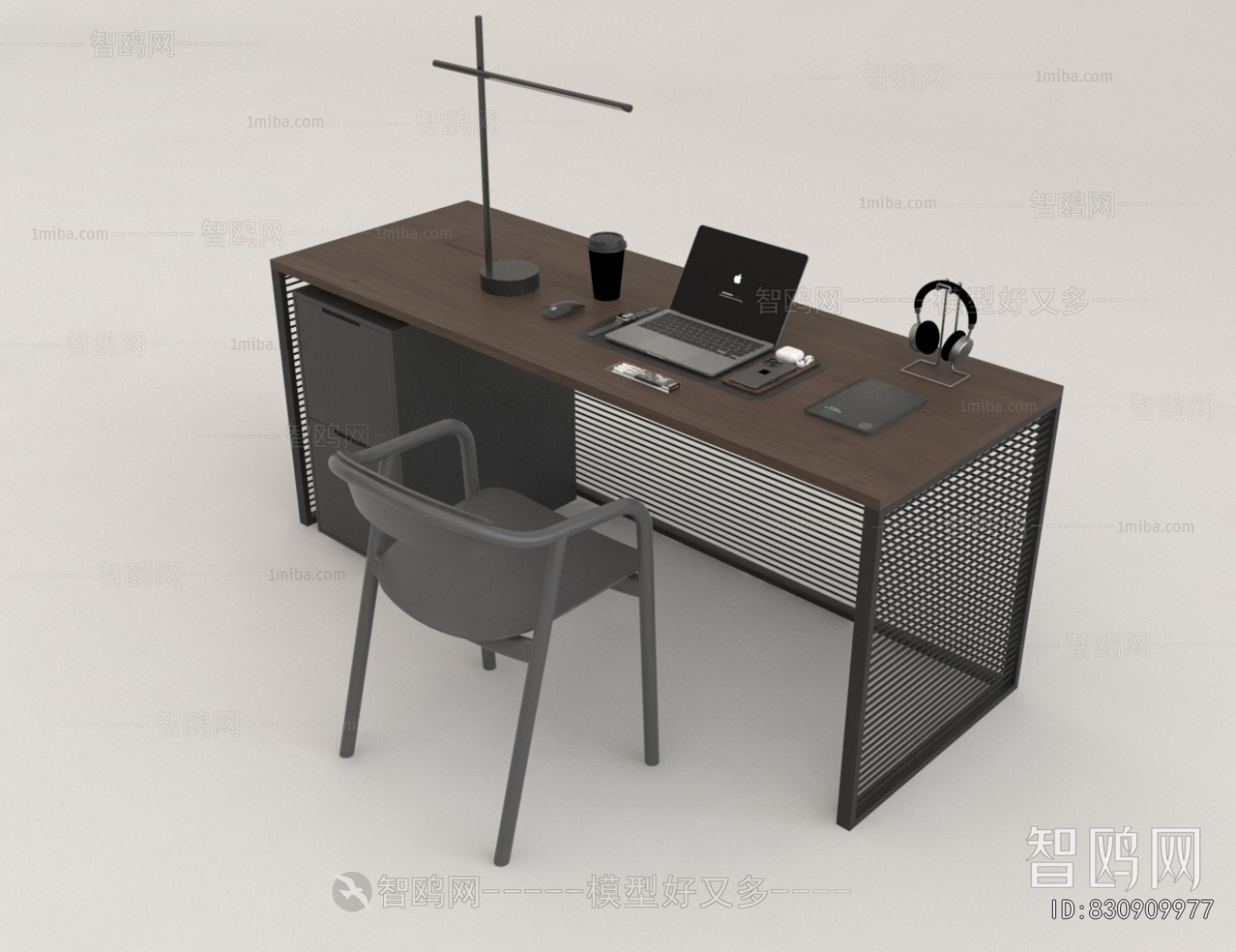 Industrial Style Computer Desk And Chair