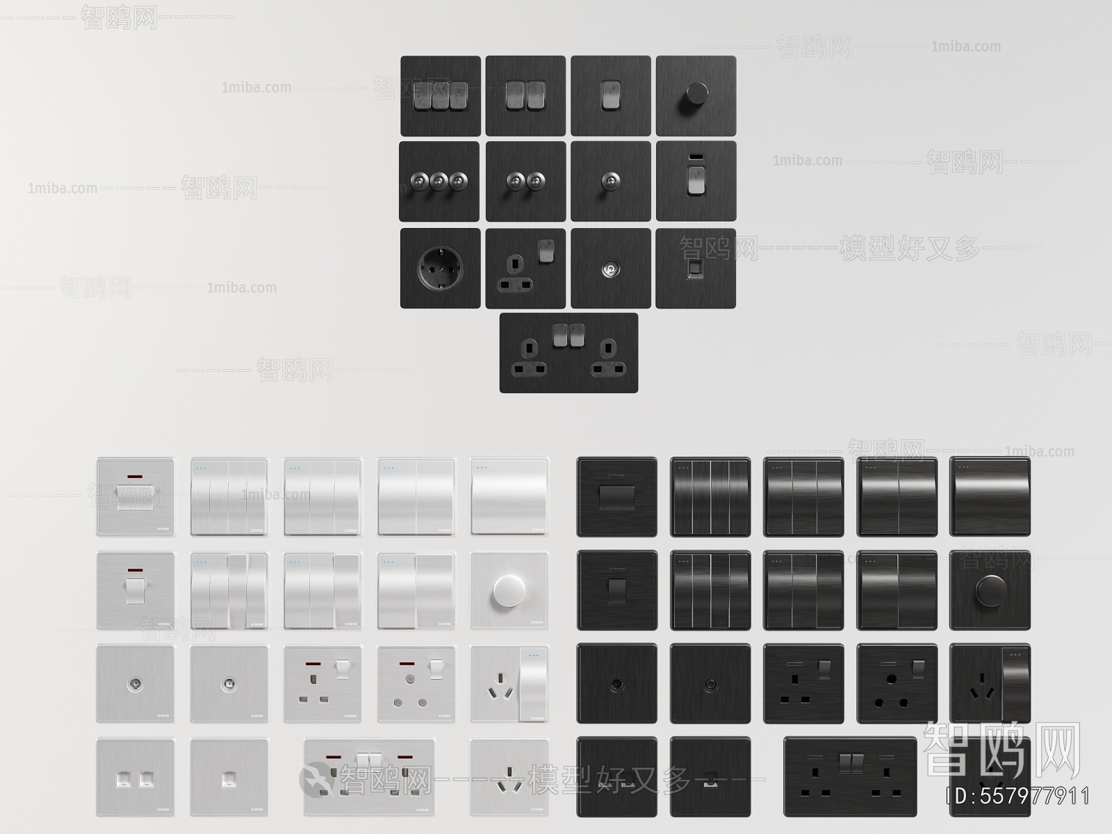 Modern Switch Socket Panel